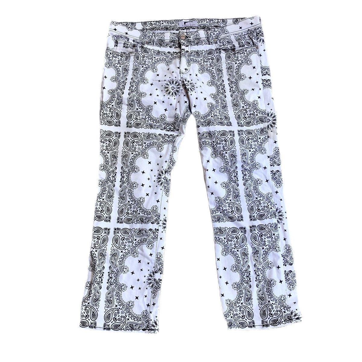 If Six Was Nine Paisley Flared Jeans Silence is Golden Size US 42 / EU 58 - 1 Thumbnail