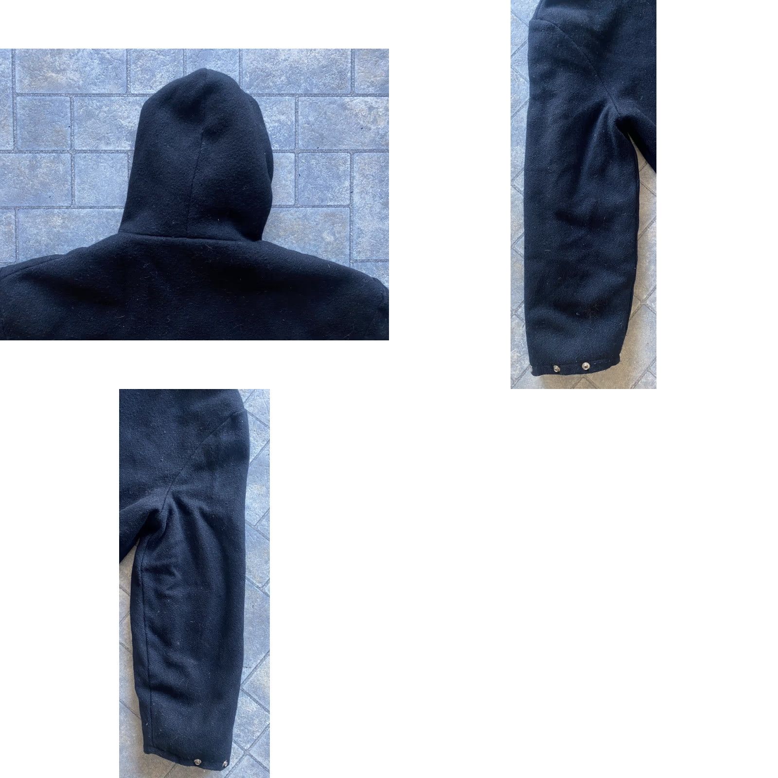 Vintage VINTAGE Grandstander by Campus Black Coat 40 Long Jacket Red Lining USA Made Mens Size US XXS / EU 40 - 10 Thumbnail