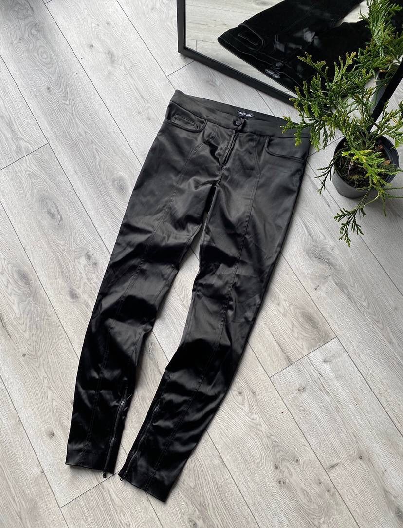 image of Vintage 90's Tom Ford Silk Runway Pants Opium Very in Black, Men's (Size 32)
