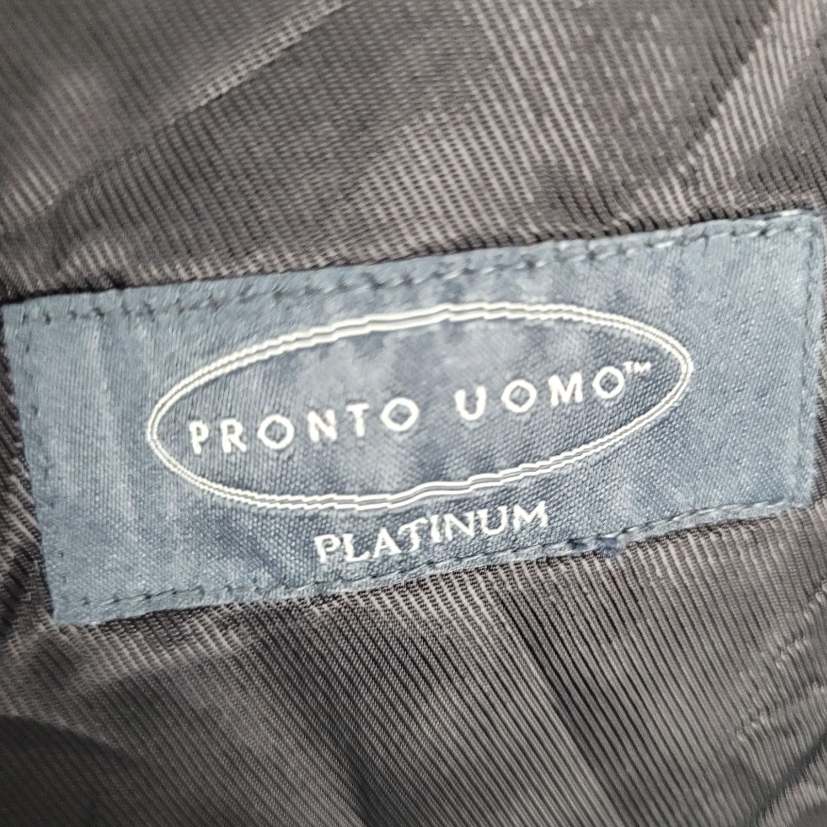 Pronto Uomo Pronto Uomo Platinum Black 100% Wool 2 Button Notch Vented Blazer Size 38R Size 38R - 3 Thumbnail