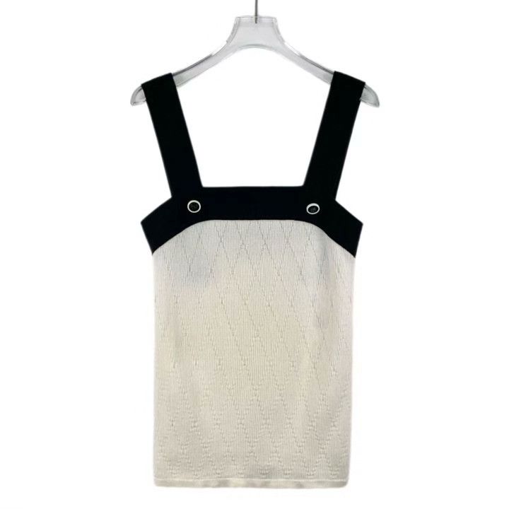 Chanel Chanel Colorblock Quilted Cotton Camisole Size XS / US 0-2 / IT 36-38 - 1 Thumbnail