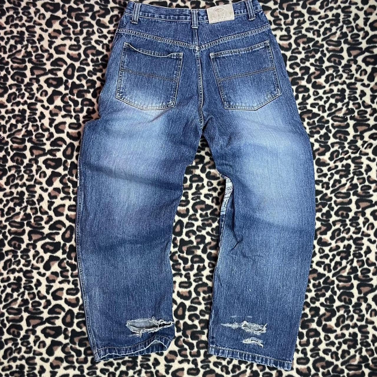 Other Baggy Nova Jeans with Benjamin Franklin money print Size US 34 / EU 50 - 2 Thumbnail