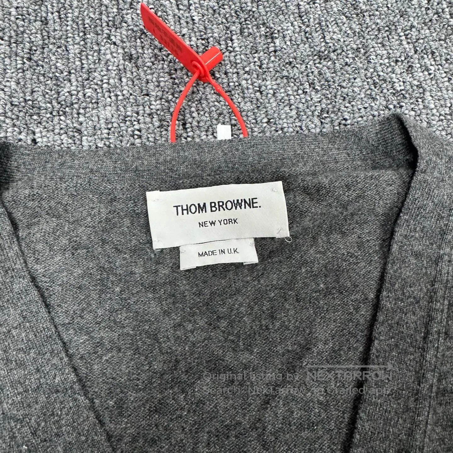 Thom Browne Thom Browne Classic four stripes; knitted cashmere cardiga Size US XS / EU 42 / 0 - 5 Thumbnail