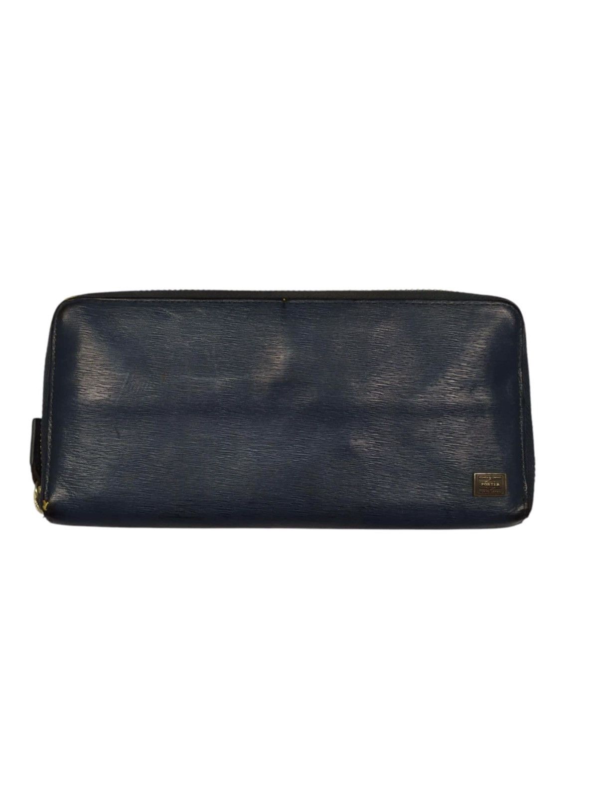 Porter × Sacai sacai x Porter Leather Navy Bifold Zipper Wallet