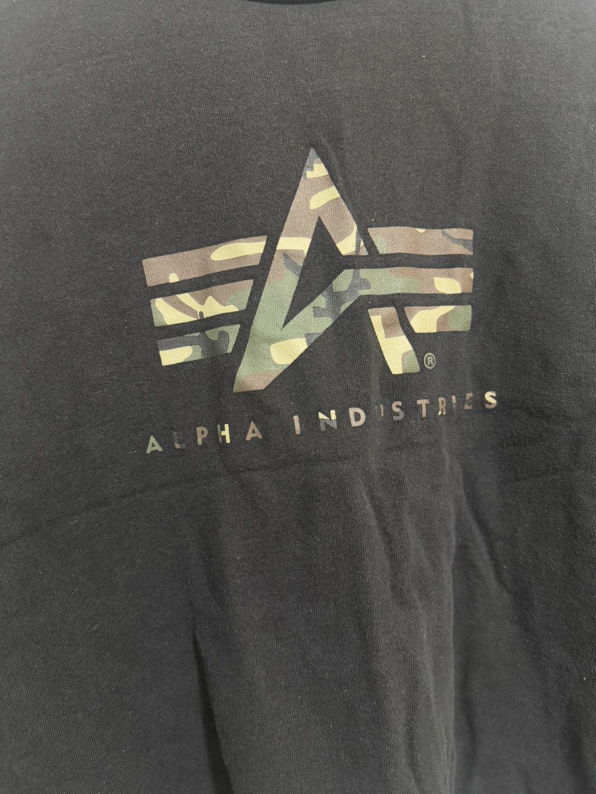 Alpha Industries × Vintage Vintage Alpha Industries Big Logo Sweatshirt Size US M / EU 48-50 / 2 - 2 Thumbnail
