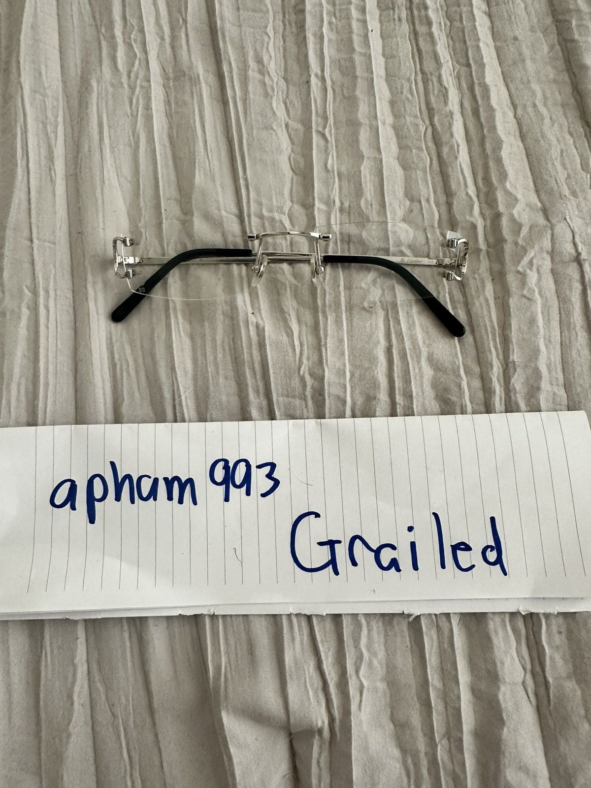 Cartier Cartier C Wire rimless glasses | Grailed