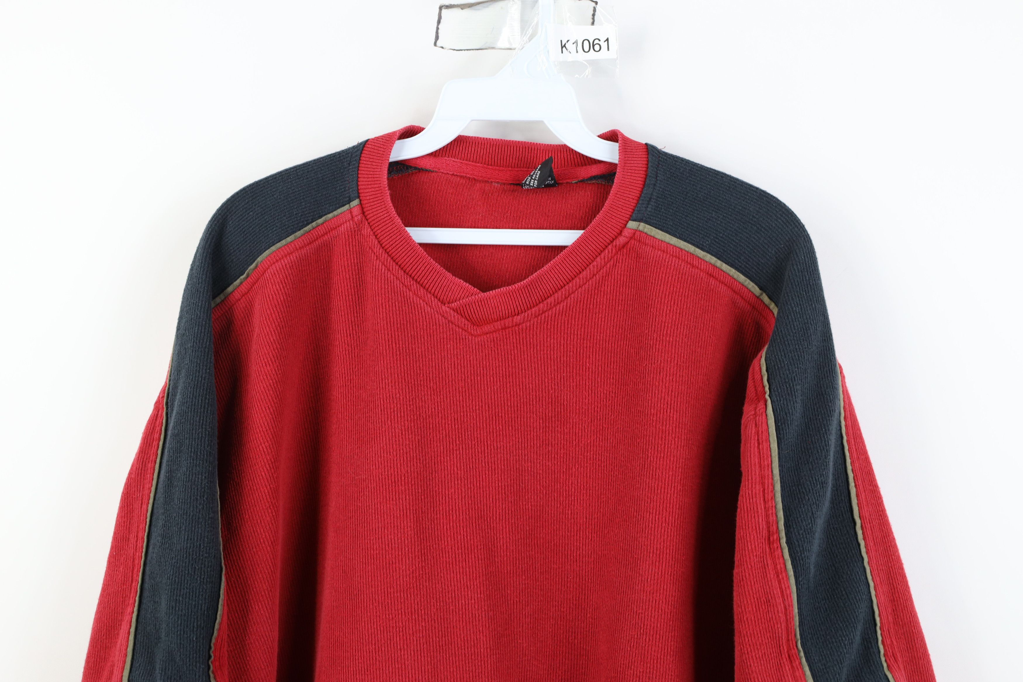 Vintage Vintage 90s Streetwear Heavy Ribbed Knit Long Sleeve T-Shirt Size US XL / EU 56 / 4 - 2 Thumbnail