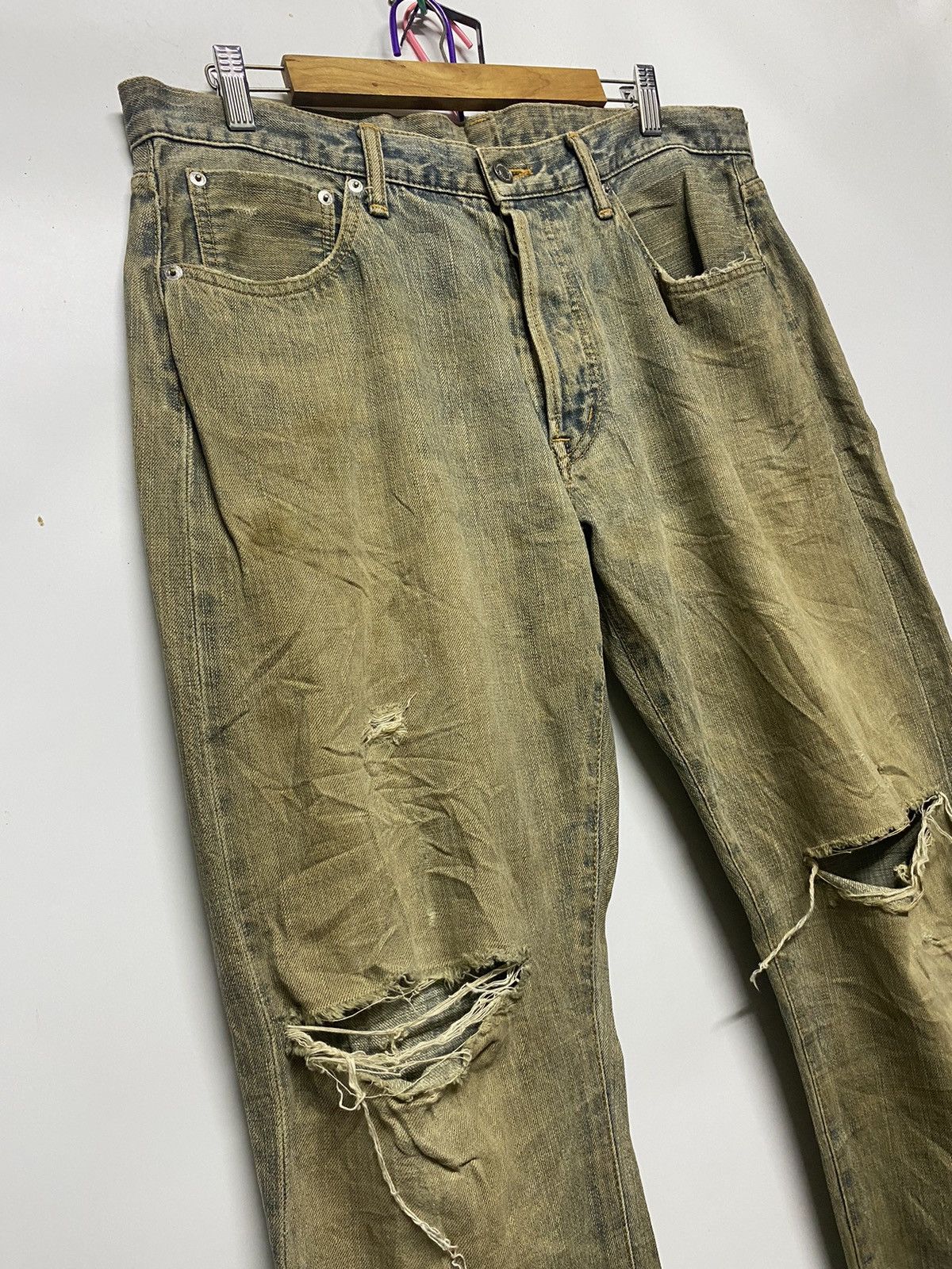 Swagger Swagger Distressed Selvedge Denim Jeans Pants Size US 36 / EU 52 - 9 Thumbnail