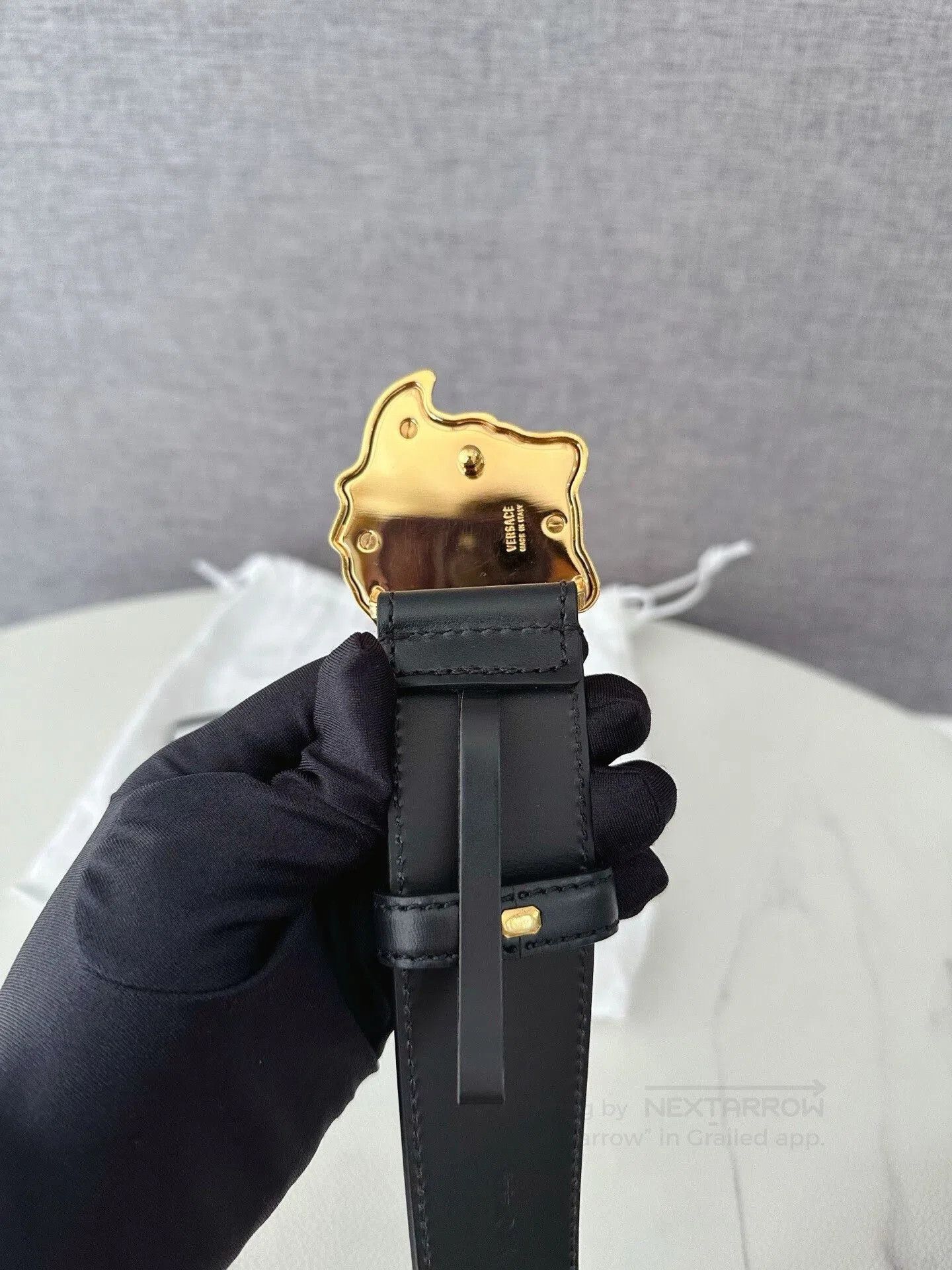 Versace Versace Gold Medusa Belt. Size ONE SIZE - 4 Thumbnail