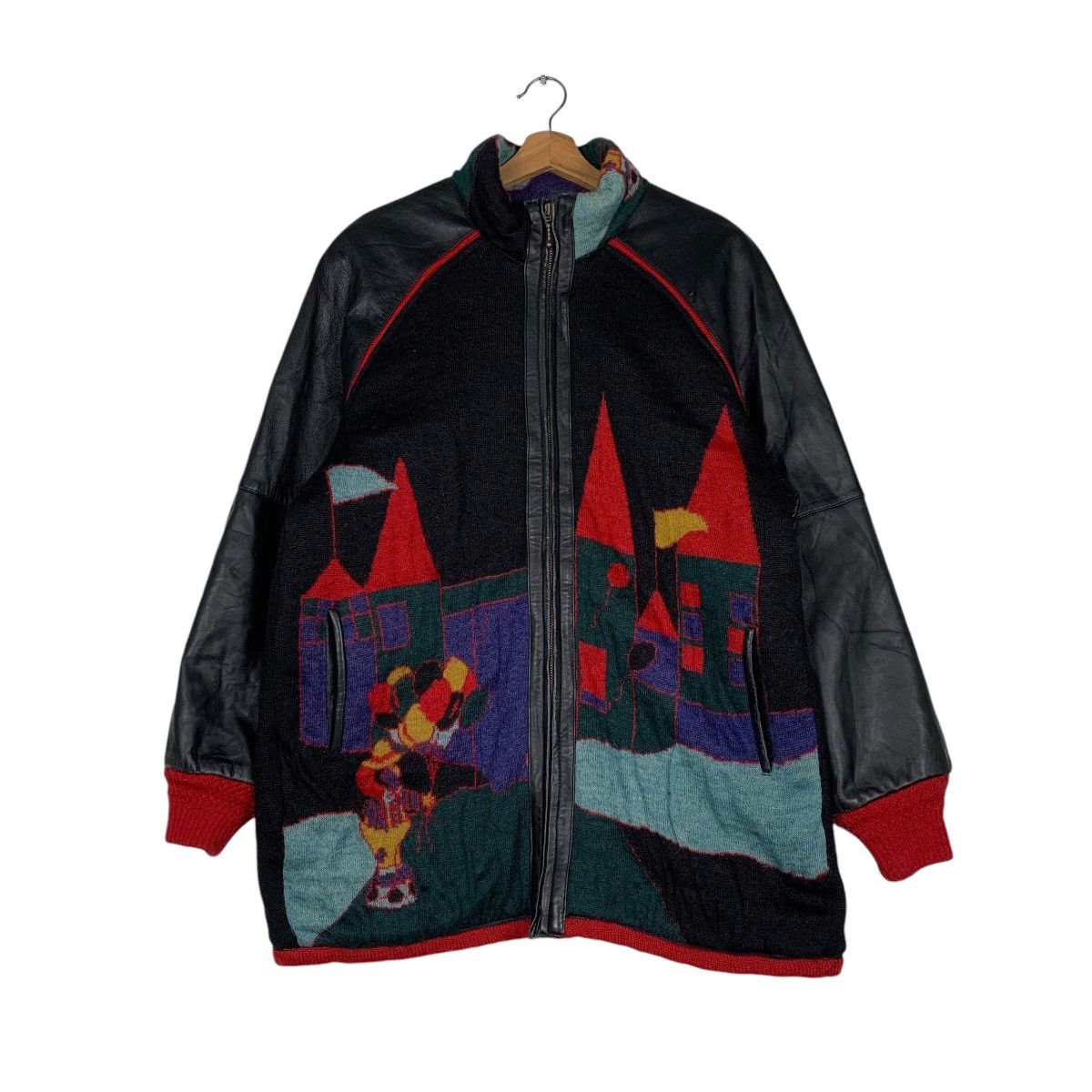 Kevu Classics Picasso Style Design Mohair Leather Jacket