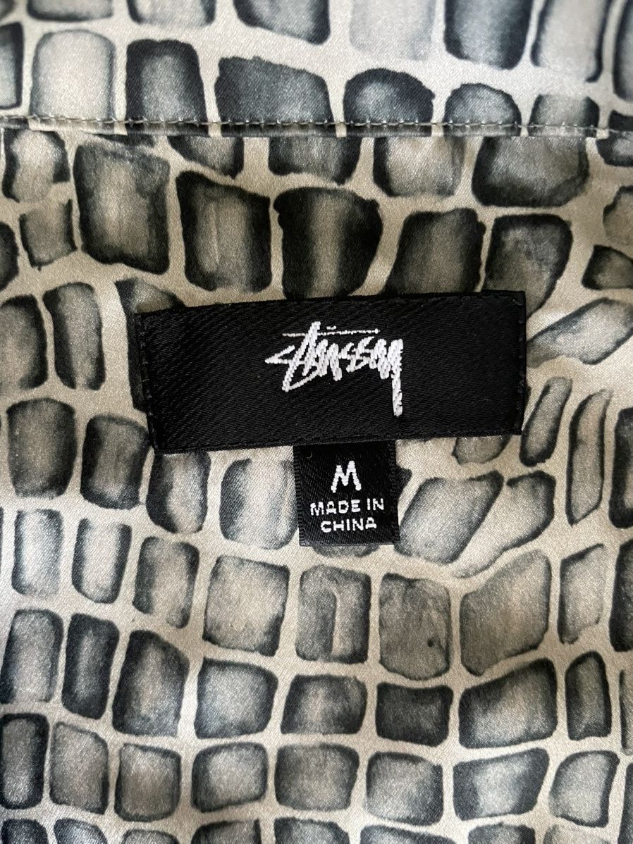 Stussy Stussy Croc Pattern Silk Shirt Size US M / EU 48-50 / 2 - 3 Thumbnail