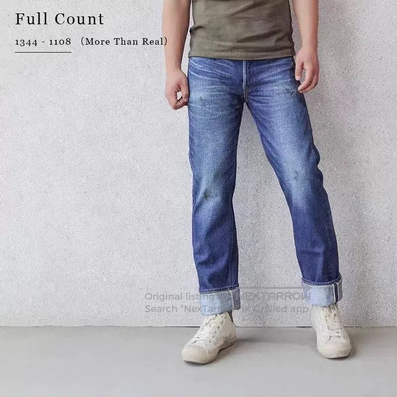 Full Count & Co. Full Count More Than Real 1344 Denim Jeans. Size US 33 - 1 Thumbnail