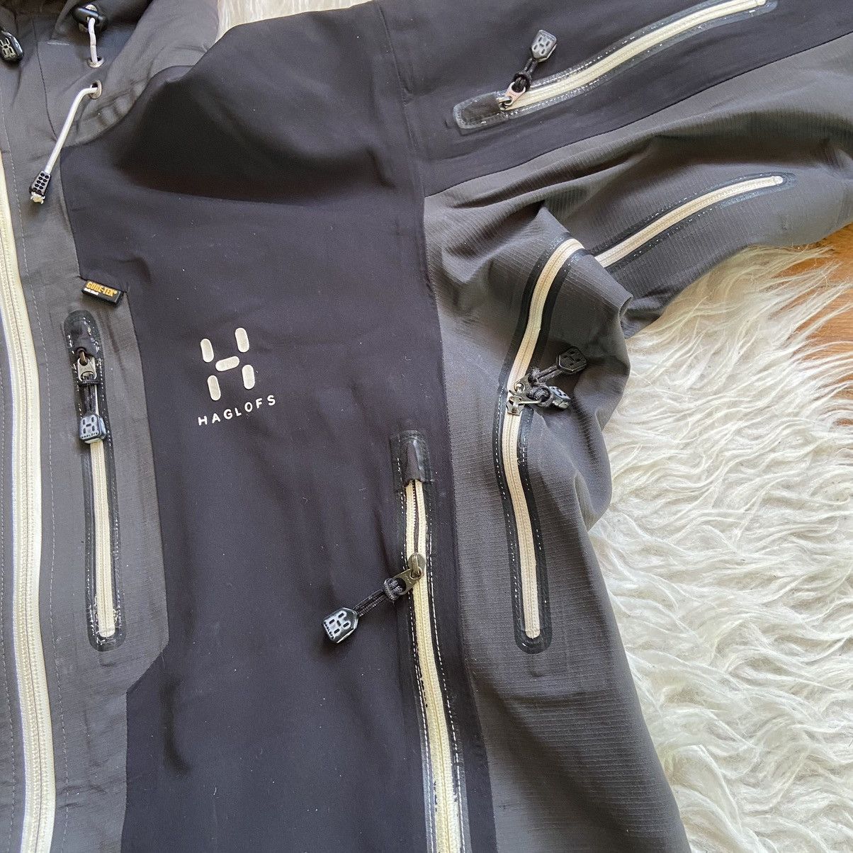 Haglofs × Vintage 📌 Haglofs Vintage Gore-Tex Recco Outdoor Jacket Size L / US 10 / IT 46 - 13 Thumbnail