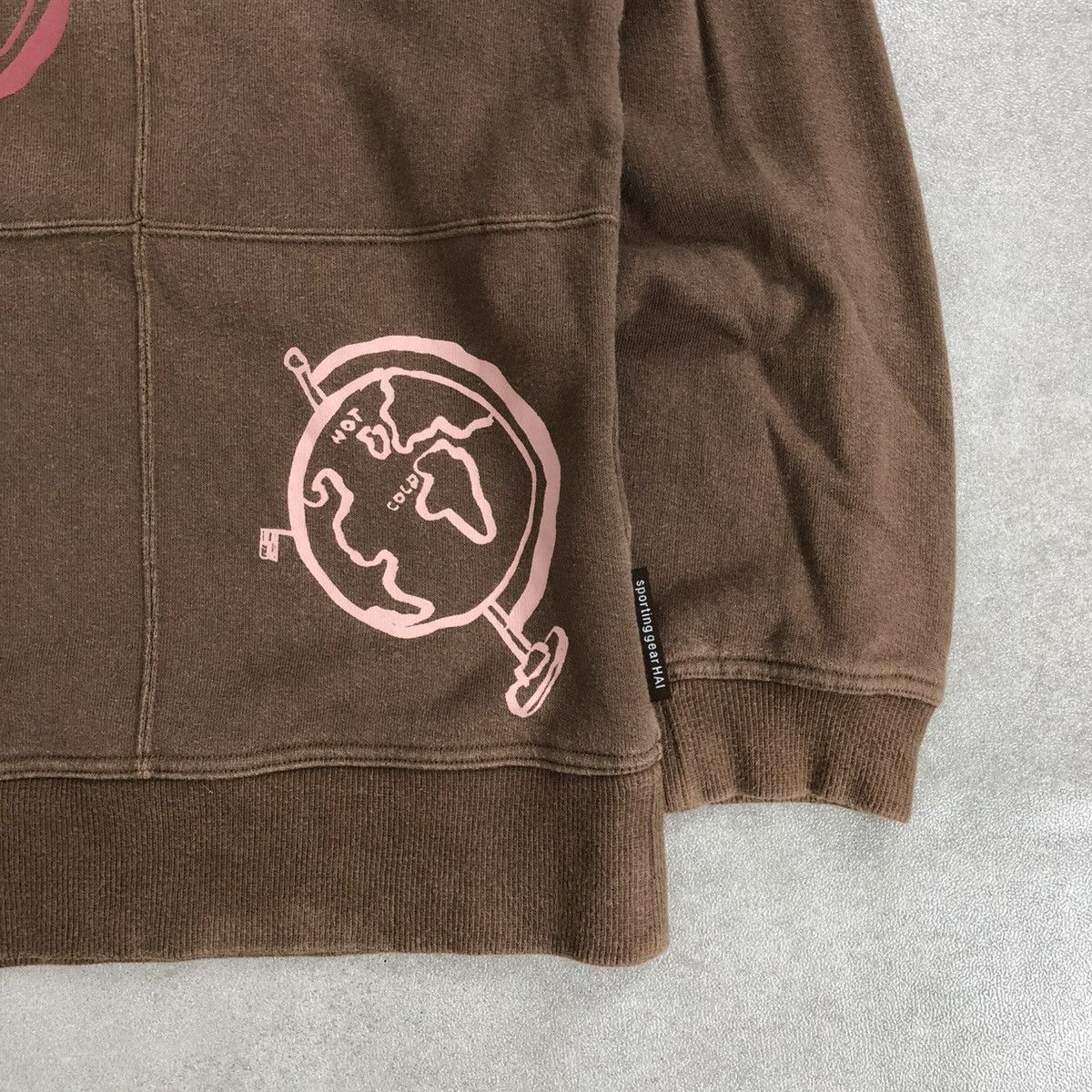 Hai Sporting Gear × Issey Miyake Vintage Issey Miyake Hai Sporting Gear Brown Sweatshirt Size US M / EU 48-50 / 2 - 7 Thumbnail
