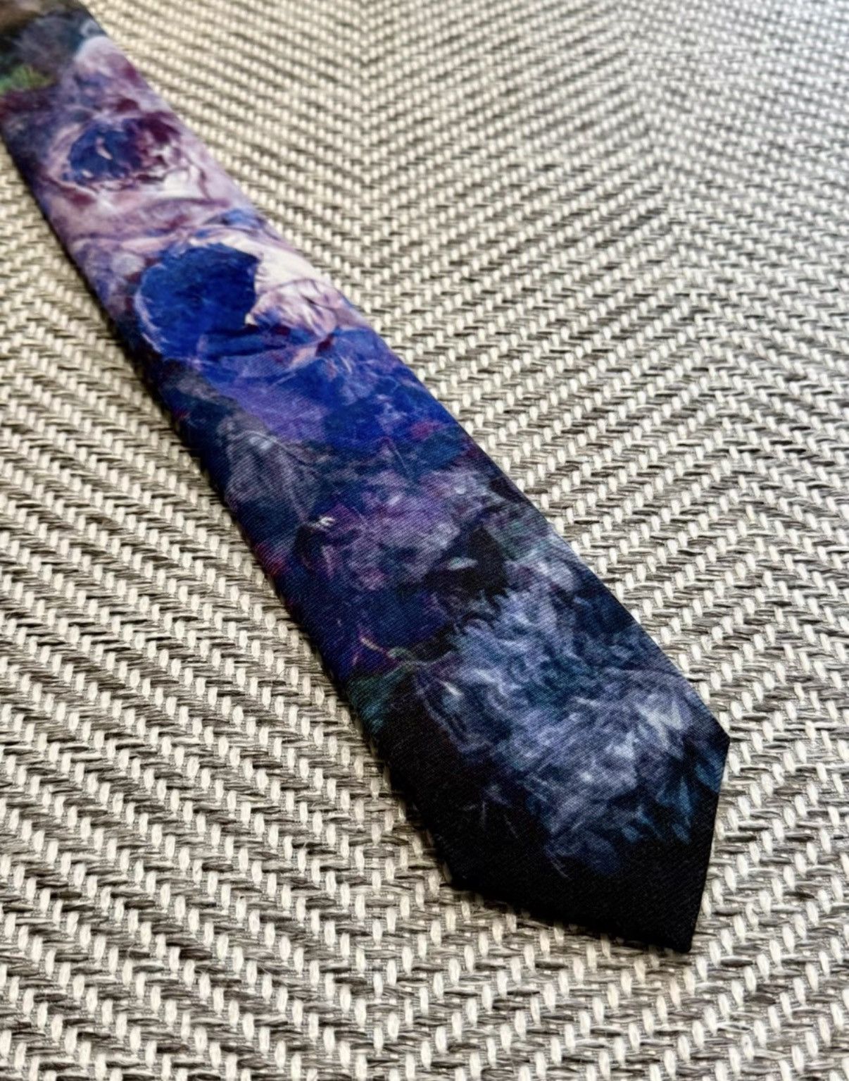 Lad Musician Lad Musician Blue Rose 20SS Floral Tie K24 Size ONE SIZE - 1 Thumbnail