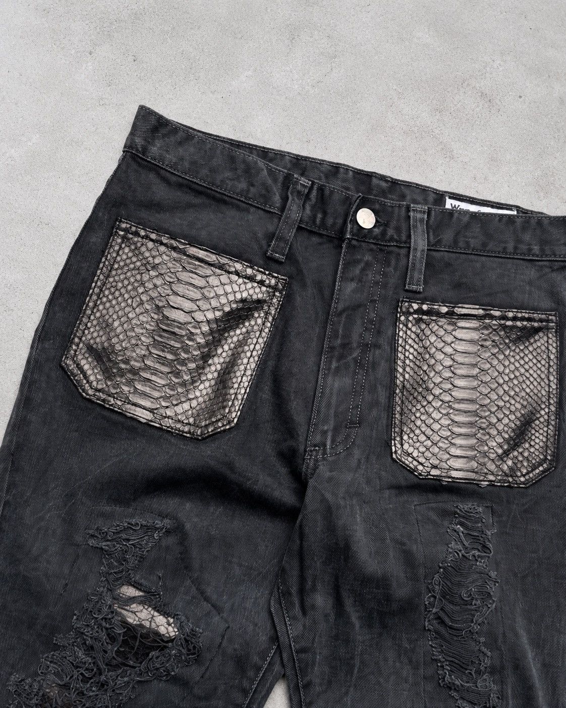 Japanese Brand Wrangler si lace up flare jeans Size US 29 - 3 Thumbnail