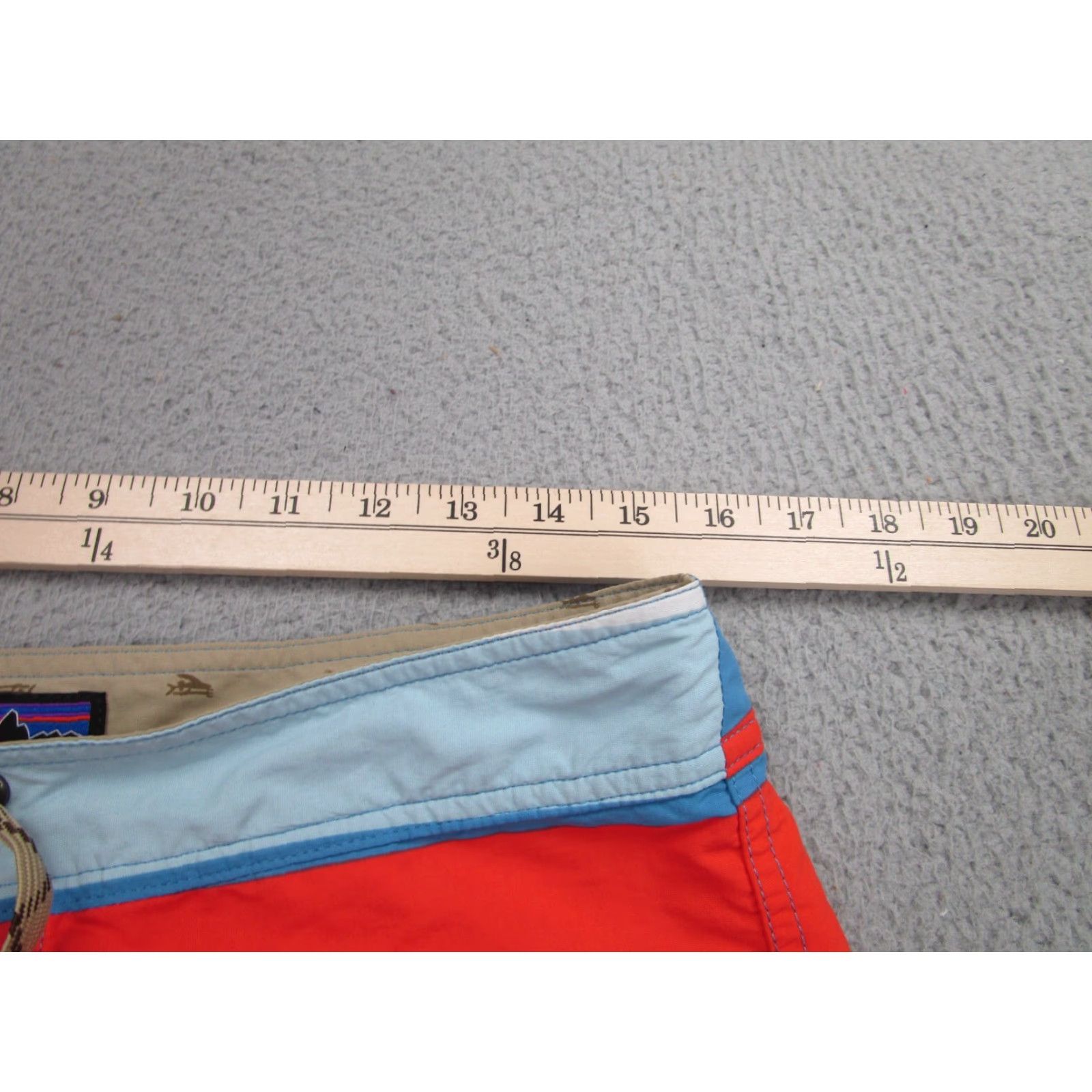 Patagonia Patagonia Shorts Mens 32 Blue Orange Striped Board Shorts Trunks Swim Size US 32 / EU 48 - 2 Thumbnail