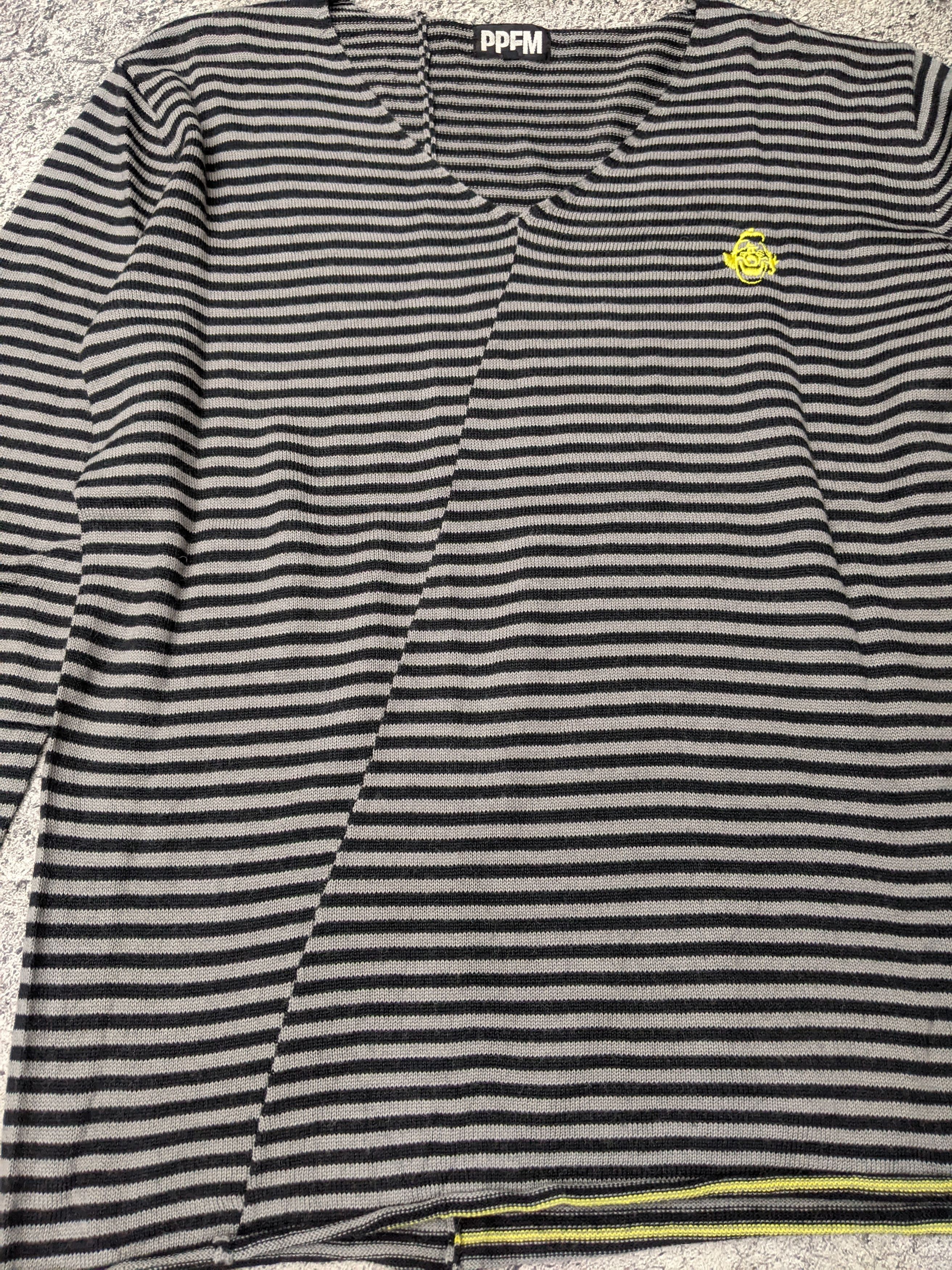 PPFM PPFM Stipe Knit L/S Embroidery unfinished Size US M / EU 48-50 / 2 - 7 Thumbnail