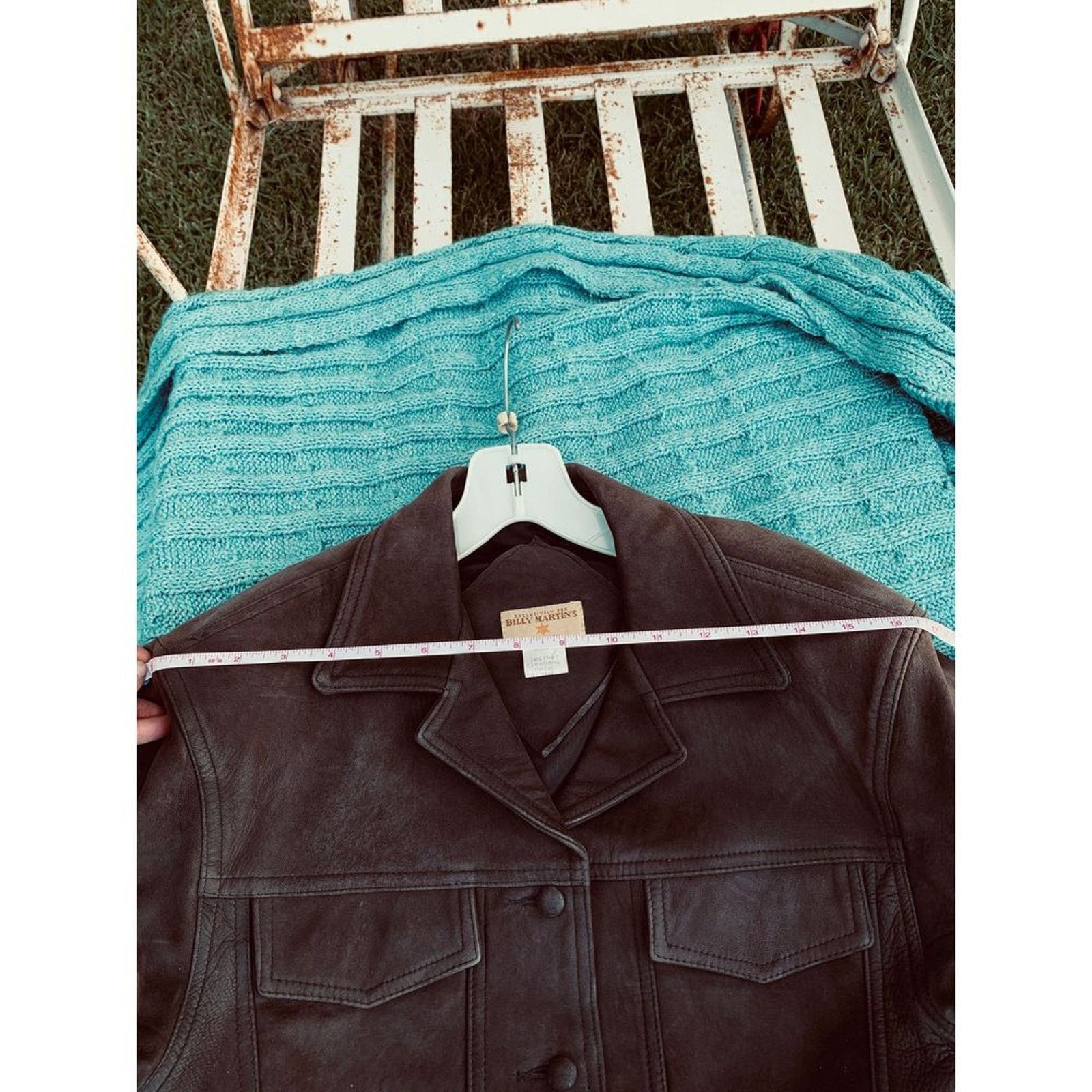 Other VINTAGE BILLY MARTIN LEATHER BOMBER JACKET BEADED PATCHES Size S / US 4 / IT 40 - 8 Thumbnail