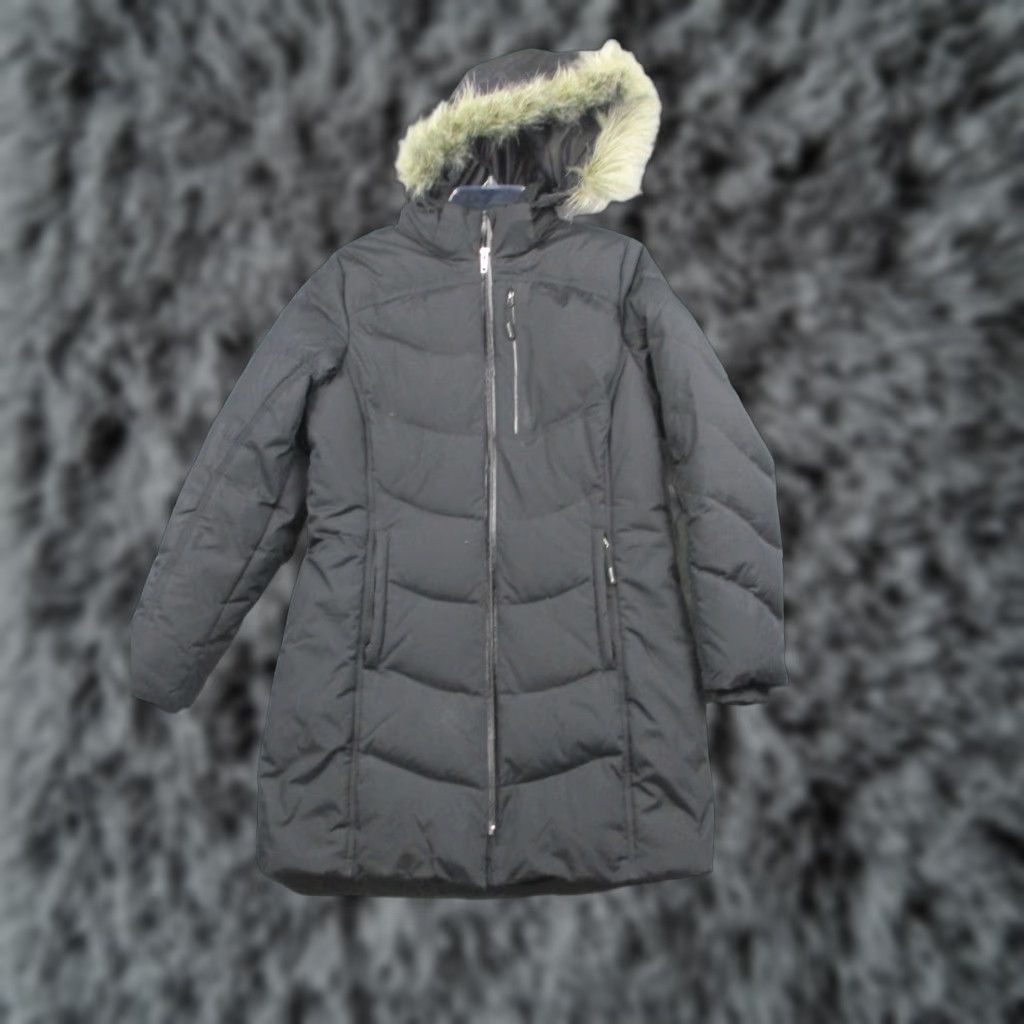 Vintage VINTAGE: No — North End Down Jacket Womens Small Black Hooded Puffer Parka Coat Warm Logik Size S / US 4 / IT 40 - 1 Thumbnail