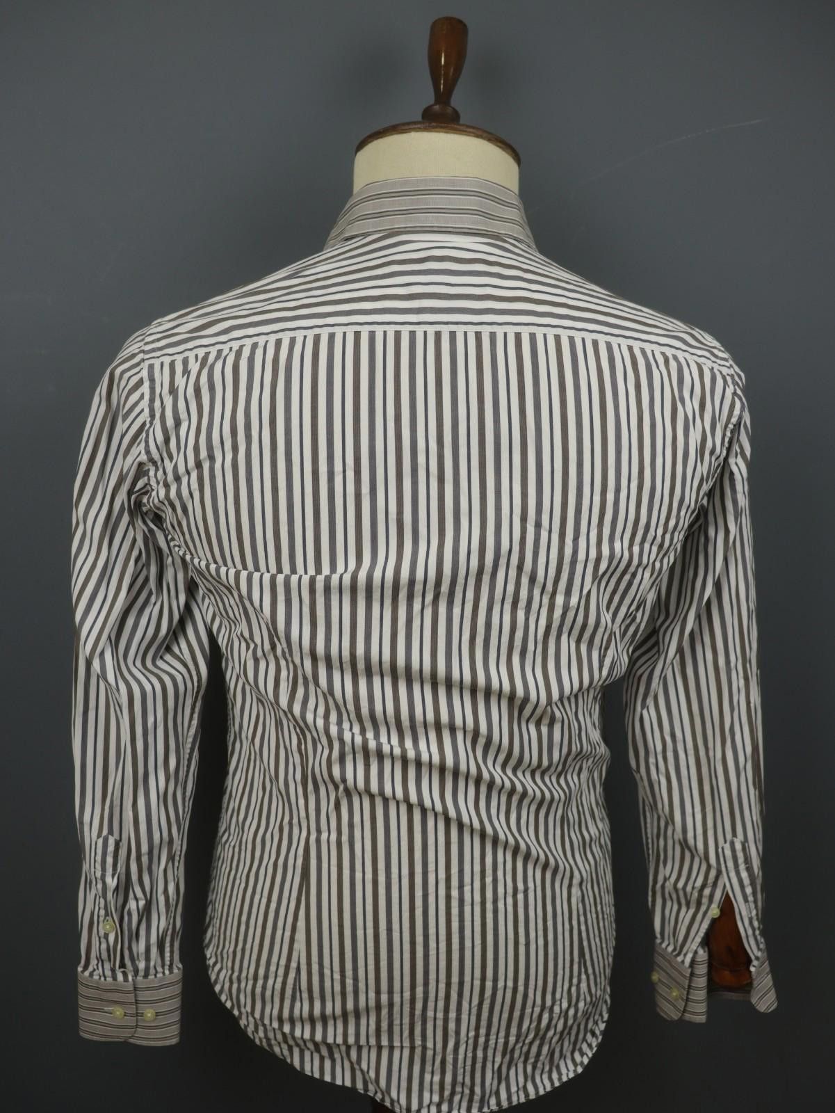 Etro ETRO Multi Striped Cotton Collared Button-Up Shirt Size 39 Size US M / EU 48-50 / 2 - 7 Thumbnail