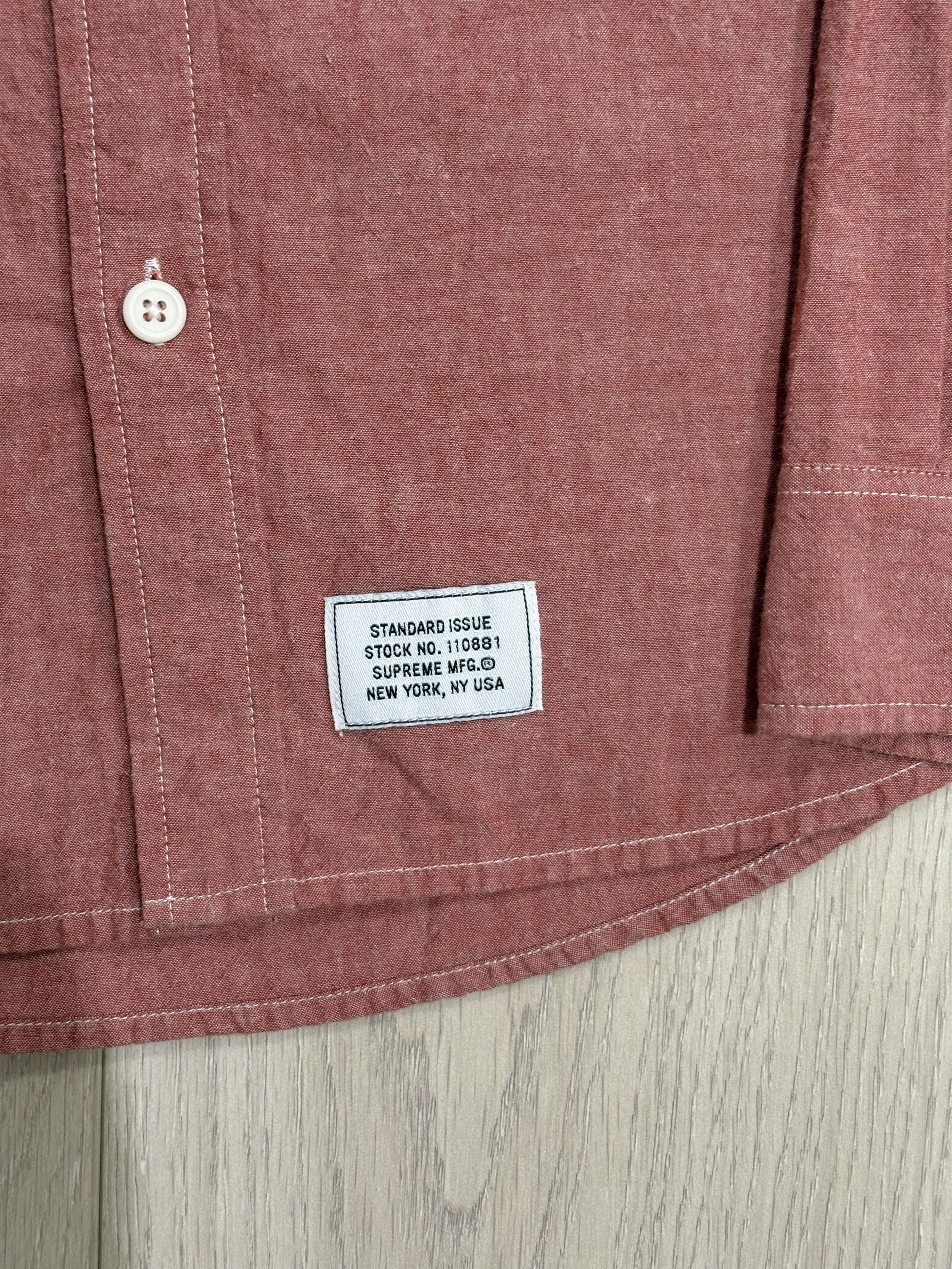 Supreme Two Pocket Chambray Shirt FW 2011 Size US M / EU 48-50 / 2 - 3 Thumbnail