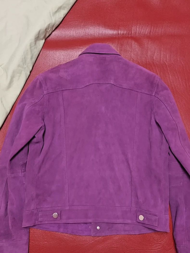 Amiri Amiri Purple locomotive cow suede suede jacket -DMC-2508 Size US M / EU 48-50 / 2 - 5 Thumbnail