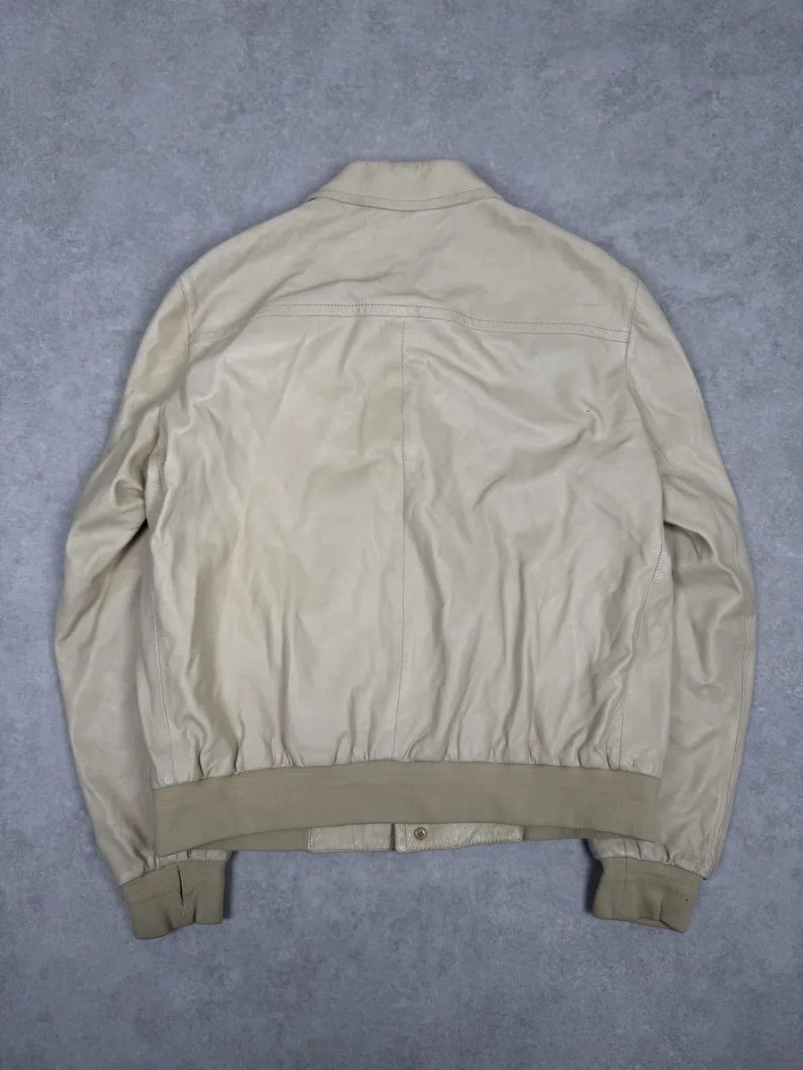 Prada FW2002 Prada Beige Buttoned Leather Classy Jacket Size US M / EU 48-50 / 2 - 2 Thumbnail