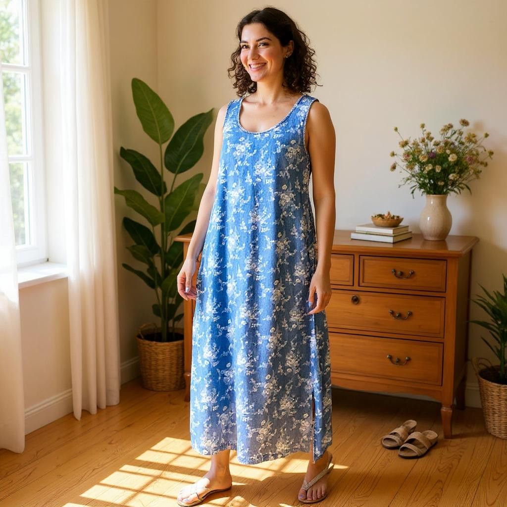 Other COLDWATER CREEK Vintage 90s Teacher Denim Dress Womens 20W Size XXL / US 16-18 / IT 52-54 - 1 Thumbnail