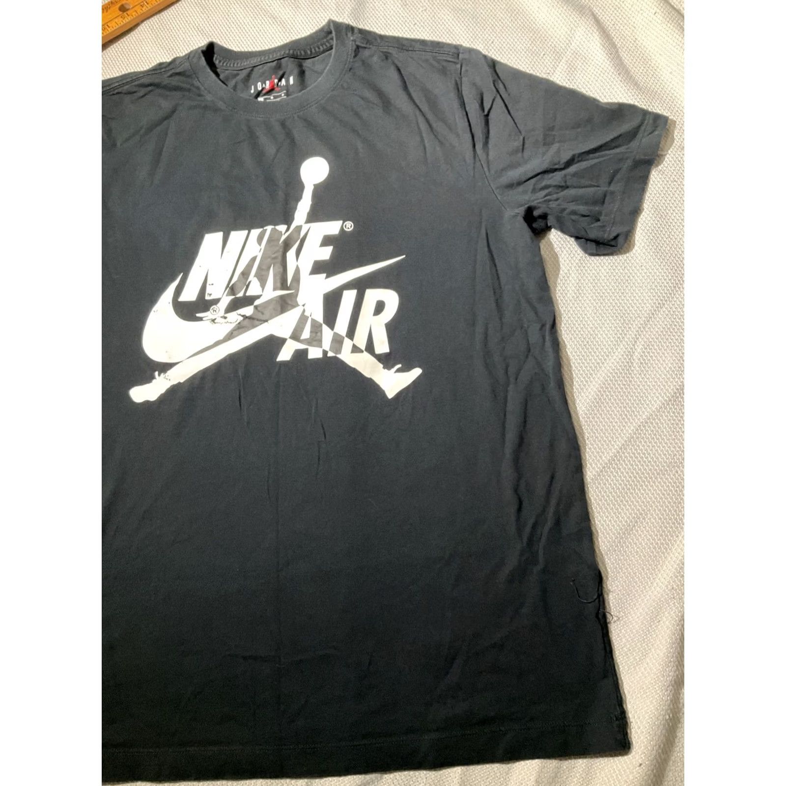 Jordan Brand Nike Air Jordan Shirt Mens Large Black Jumpman Logo Casual Swoosh Graphic Tee Size US L / EU 52-54 / 3 - 5 Thumbnail