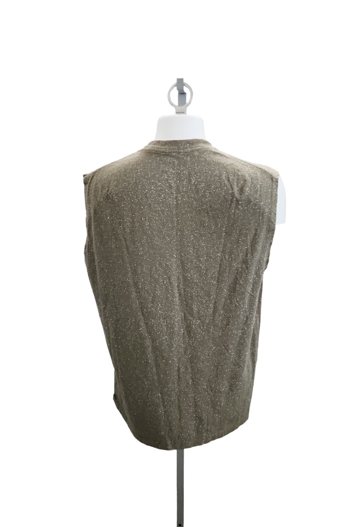 Designer John Elliott Salt Wash Rodeo Pocket Sleeveless Tee Olive L Size US L / EU 52-54 / 3 - 6 Thumbnail
