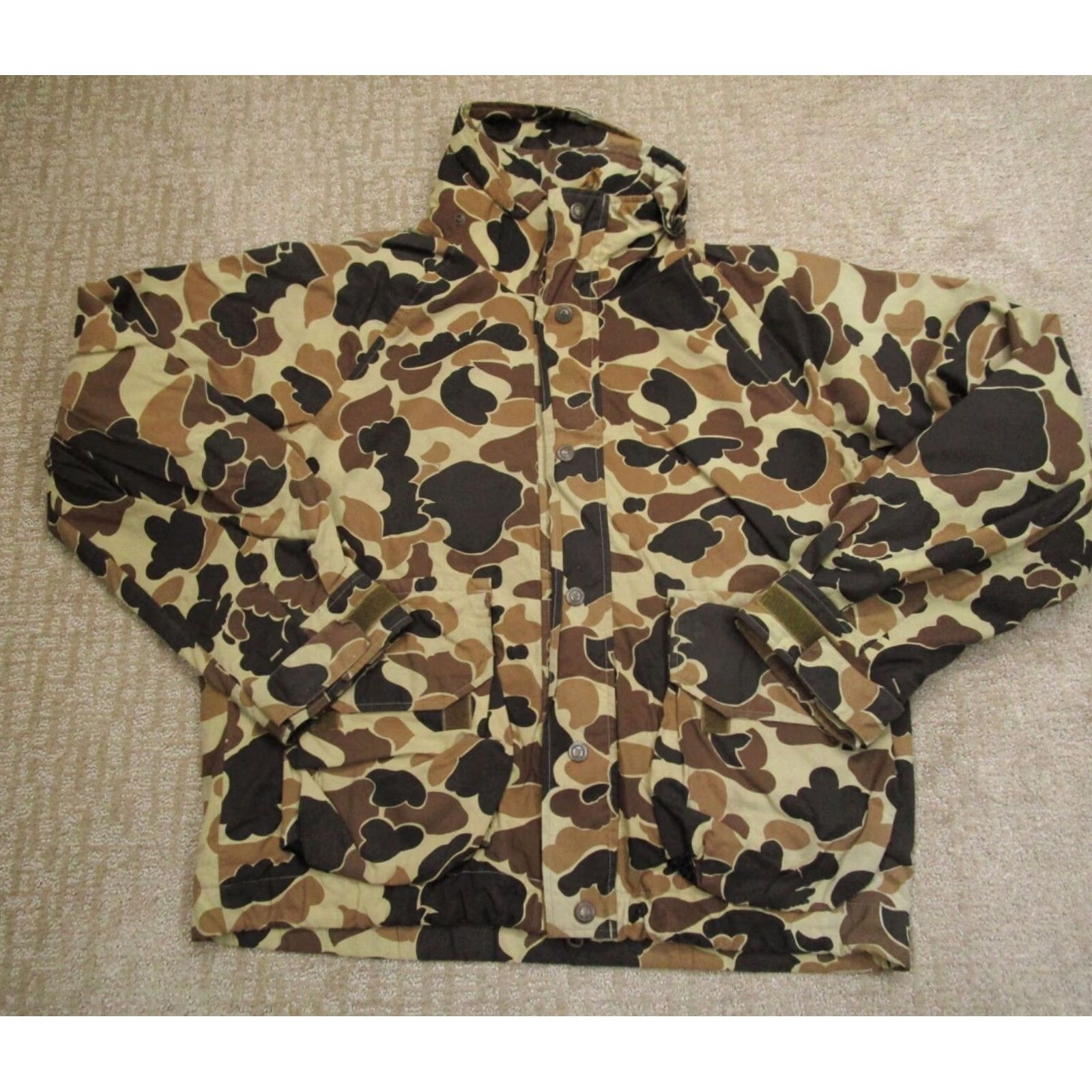 Skin VINTAGE Columbia Jacket Men L Brown Camouflage Hunting Waterproof USA Hoodie? Size US L / EU 52-54 / 3 - 2 Thumbnail