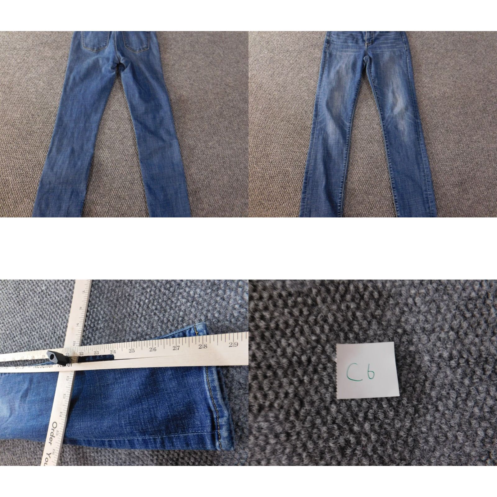 Lucky Brand Lucky Brand Womens Jeans 4 blue Skinny Hayden Denim Zip Inseam 28 Regular Cotton Blend Polyester Zipper Size 27" / US 4 / IT 40 - 8 Thumbnail