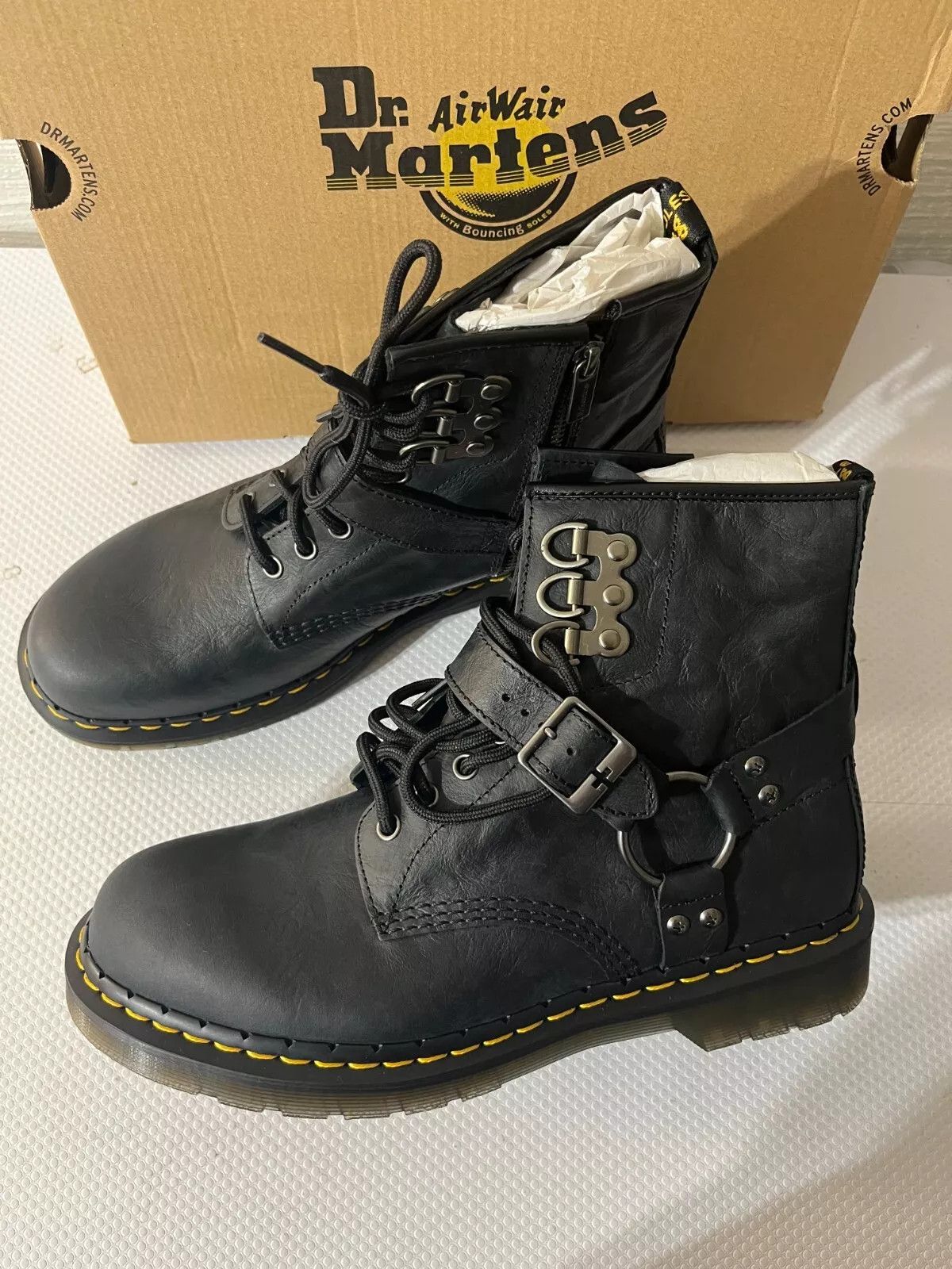 Dr. Martens DR.MARTENS 1460 HDW HARNESS ANTIQUE PULL UP Boots Size US 8 / EU 41 - 1 Thumbnail
