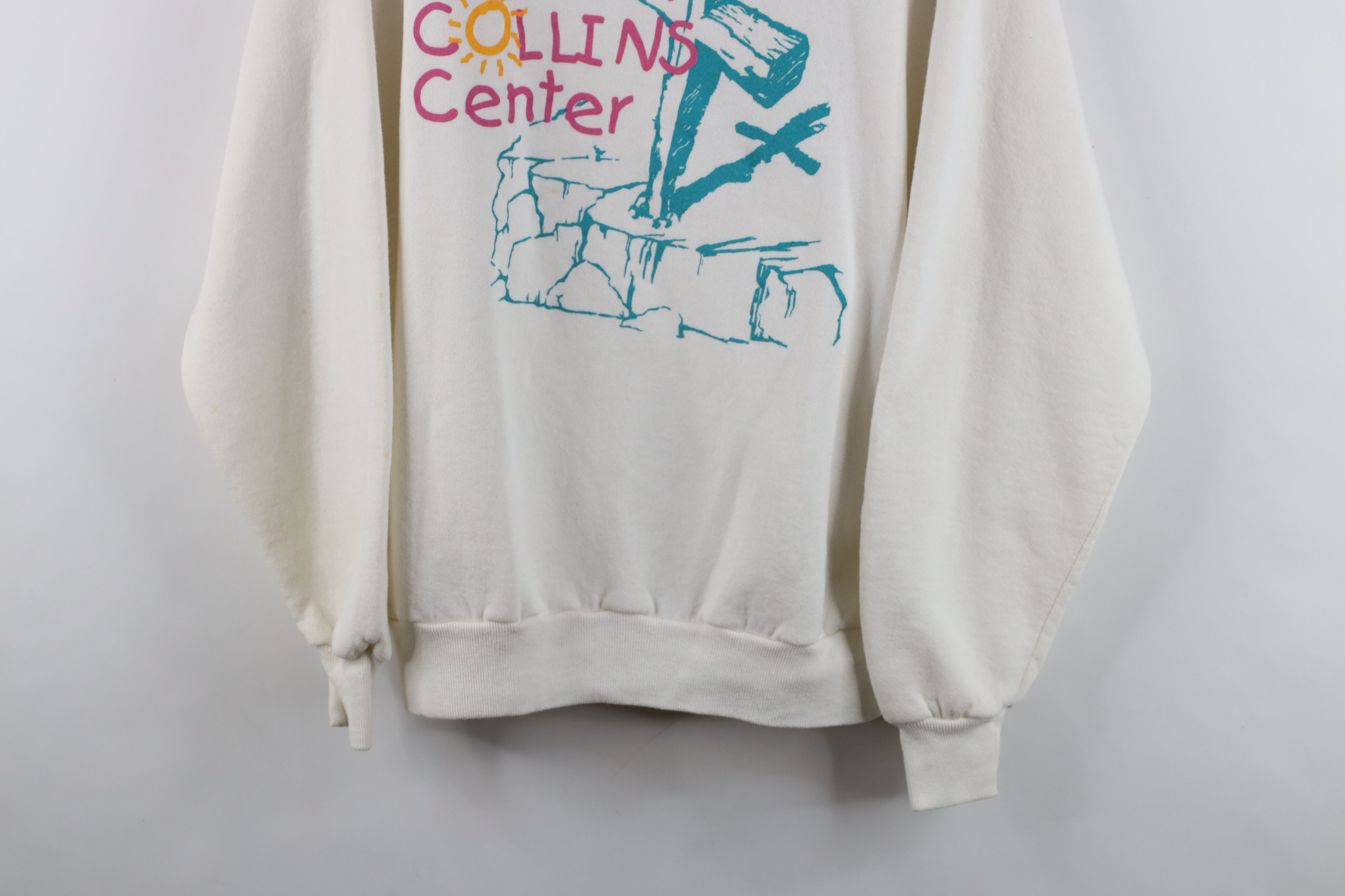 Vintage Vintage 90s Collins Center Christian Jesus Sweatshirt USA Size L / US 10 / IT 46 - 3 Thumbnail