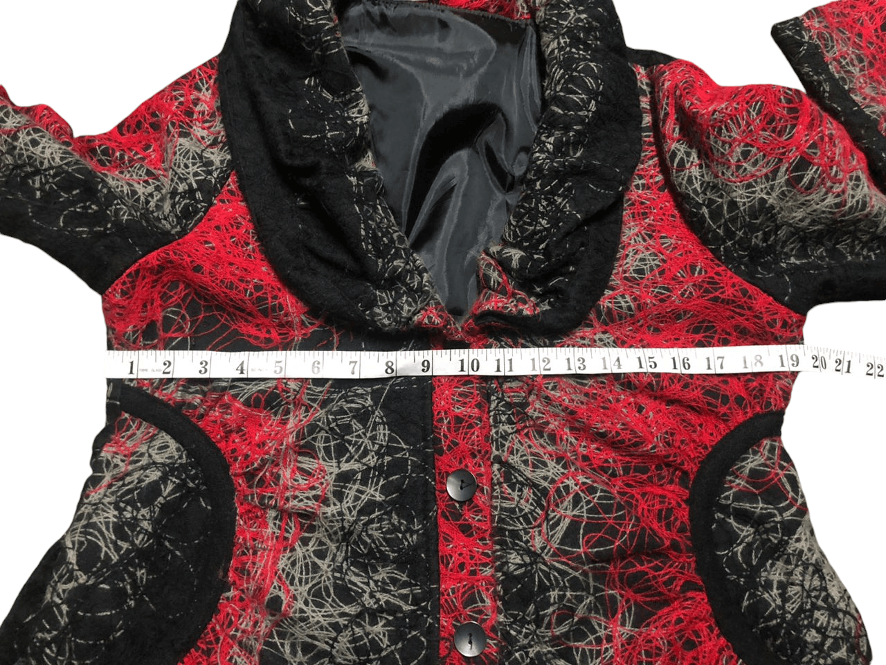 Desigual × If Six Was Nine × Japanese Brand Rare💥 Desigual Black Red Embroidered Coat Jacket Size S / US 4 / IT 40 - 16 Thumbnail