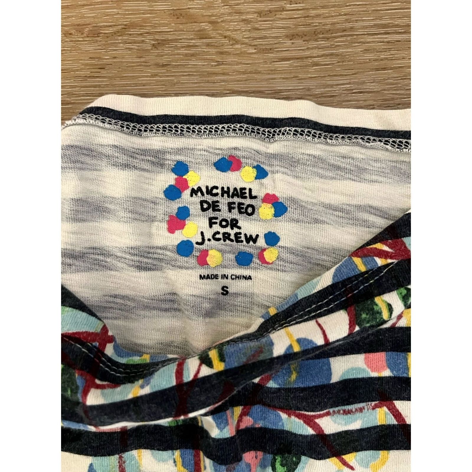 J.Crew J.CREW Michael De Feo Womens Striped Shirt Short? No, keep Long Sleeve and size S; Multicolor color; 90s not present. Size S / US 4 / IT 40 - 3 Thumbnail