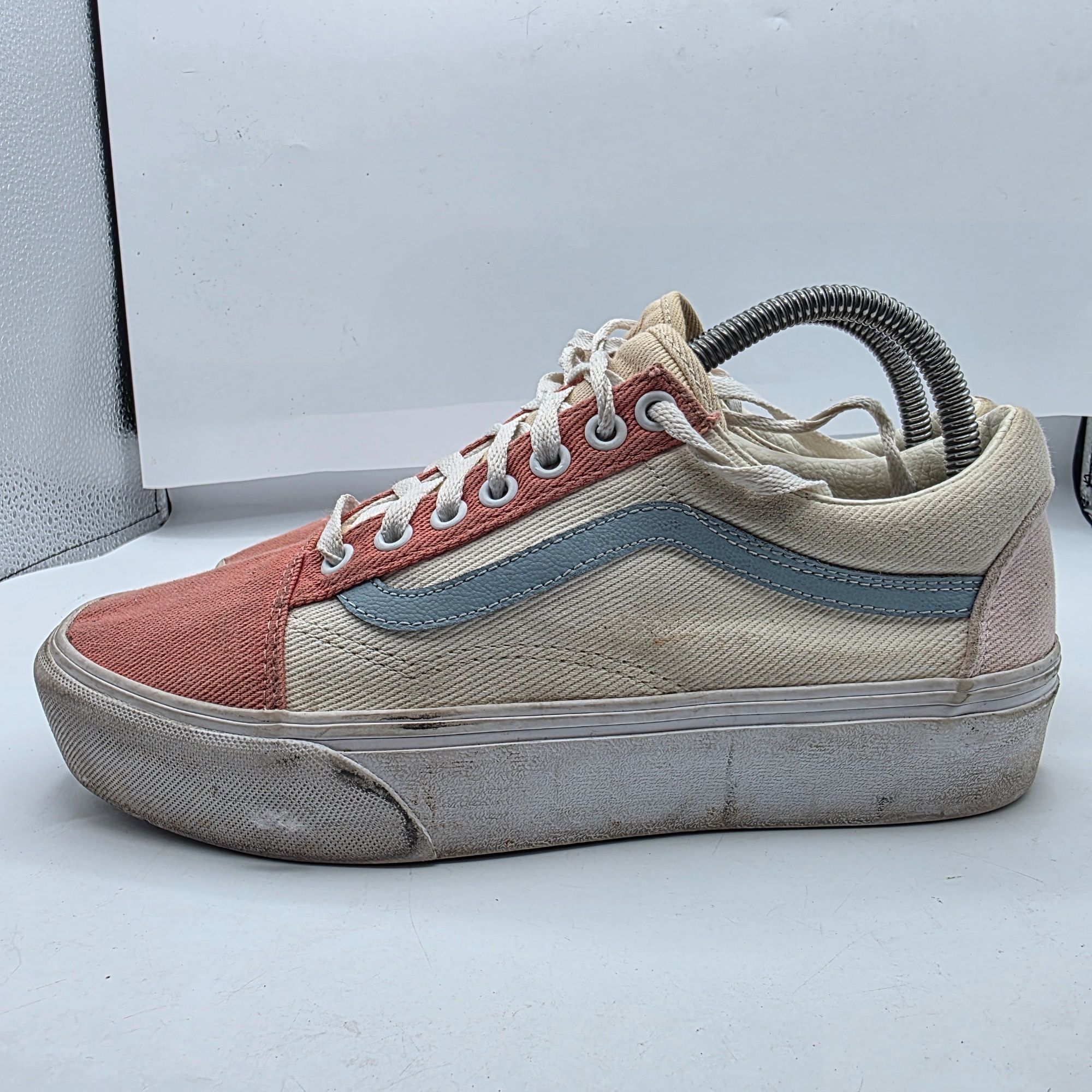 Vans Vans Old Skool Platform Womens 9 Pastel Twill Sneakers Coral Size US 7.5 / IT 37.5 - 15 Thumbnail