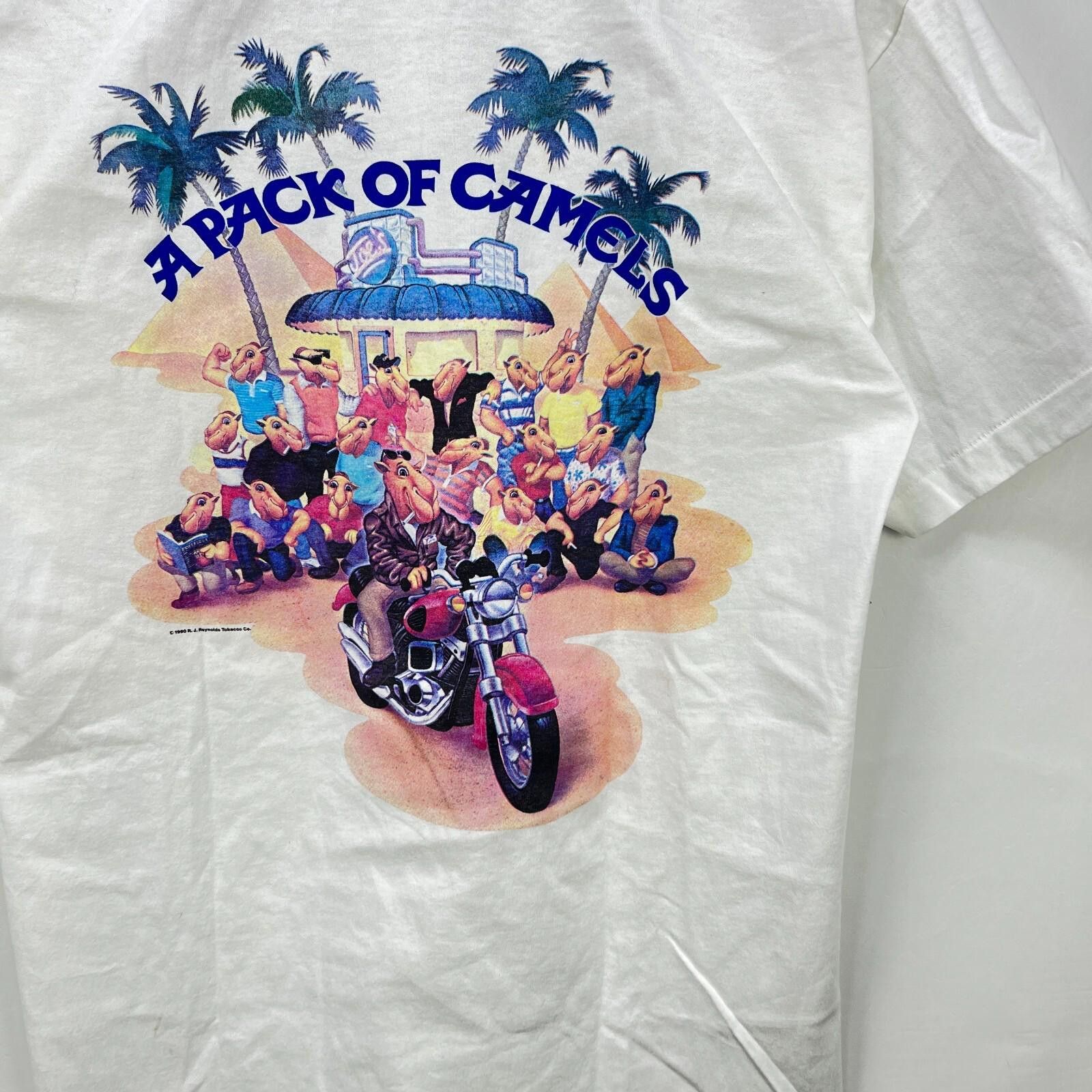 Camel Vintage 90s A Pack Camel Cigarettes Pocket T-Shirt NEW XL Size US XL / EU 56 / 4 - 2 Thumbnail