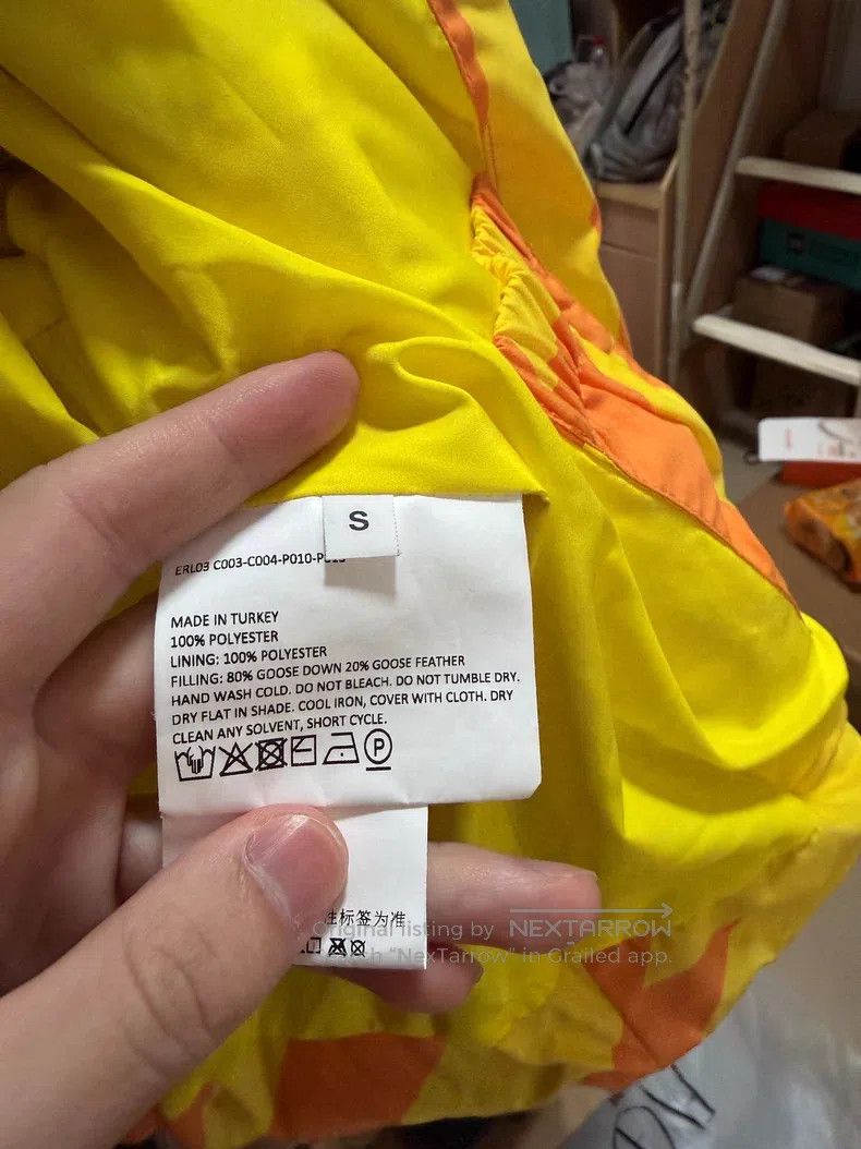 ERL ERL Orange-yellow lightning cotton coat Size S / US 4 / IT 40 - 3 Thumbnail