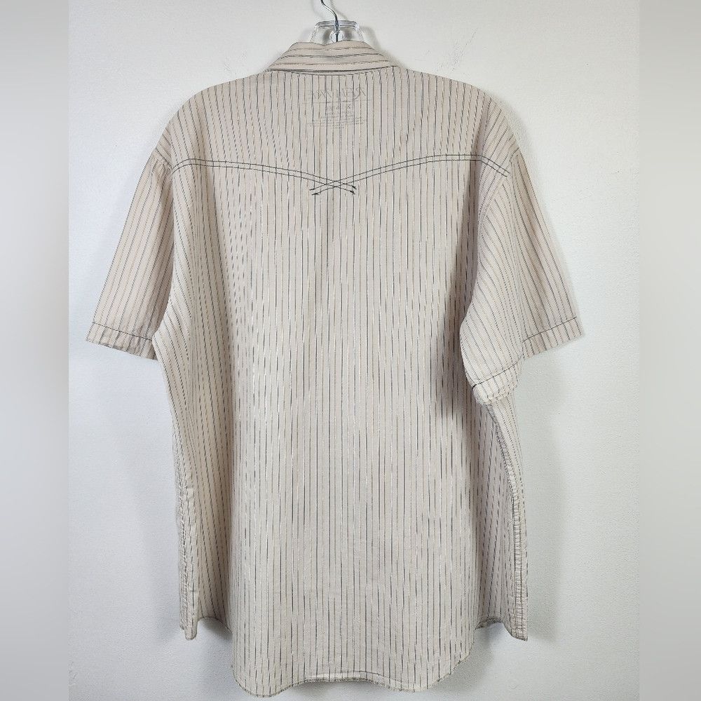 Other Rewire Beige Striped Shirt Short Sleeve Retro XL Size US XL / EU 56 / 4 - 9 Thumbnail
