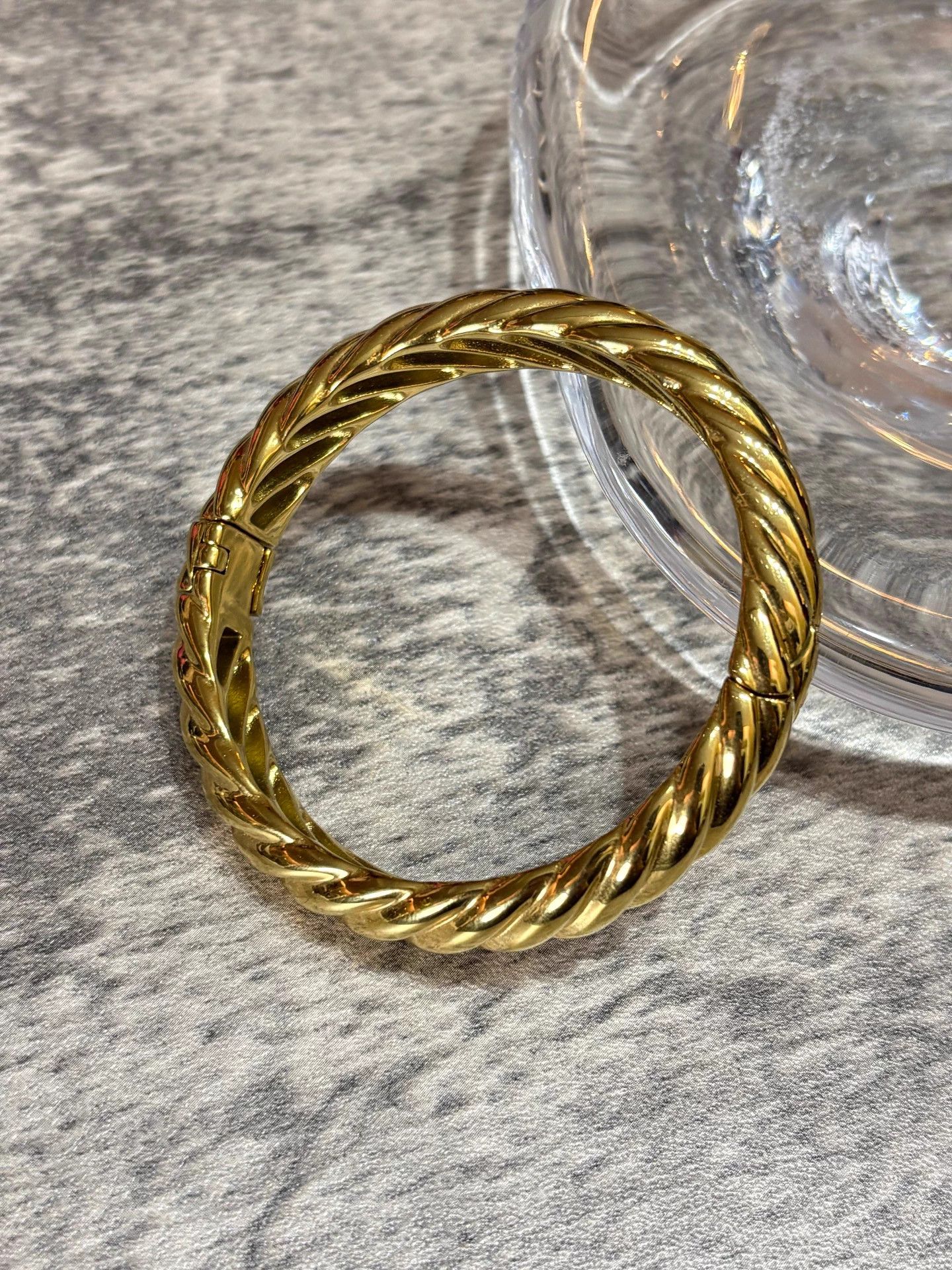 Other en route gold plated brass braided bangle Size ONE SIZE - 9 Thumbnail
