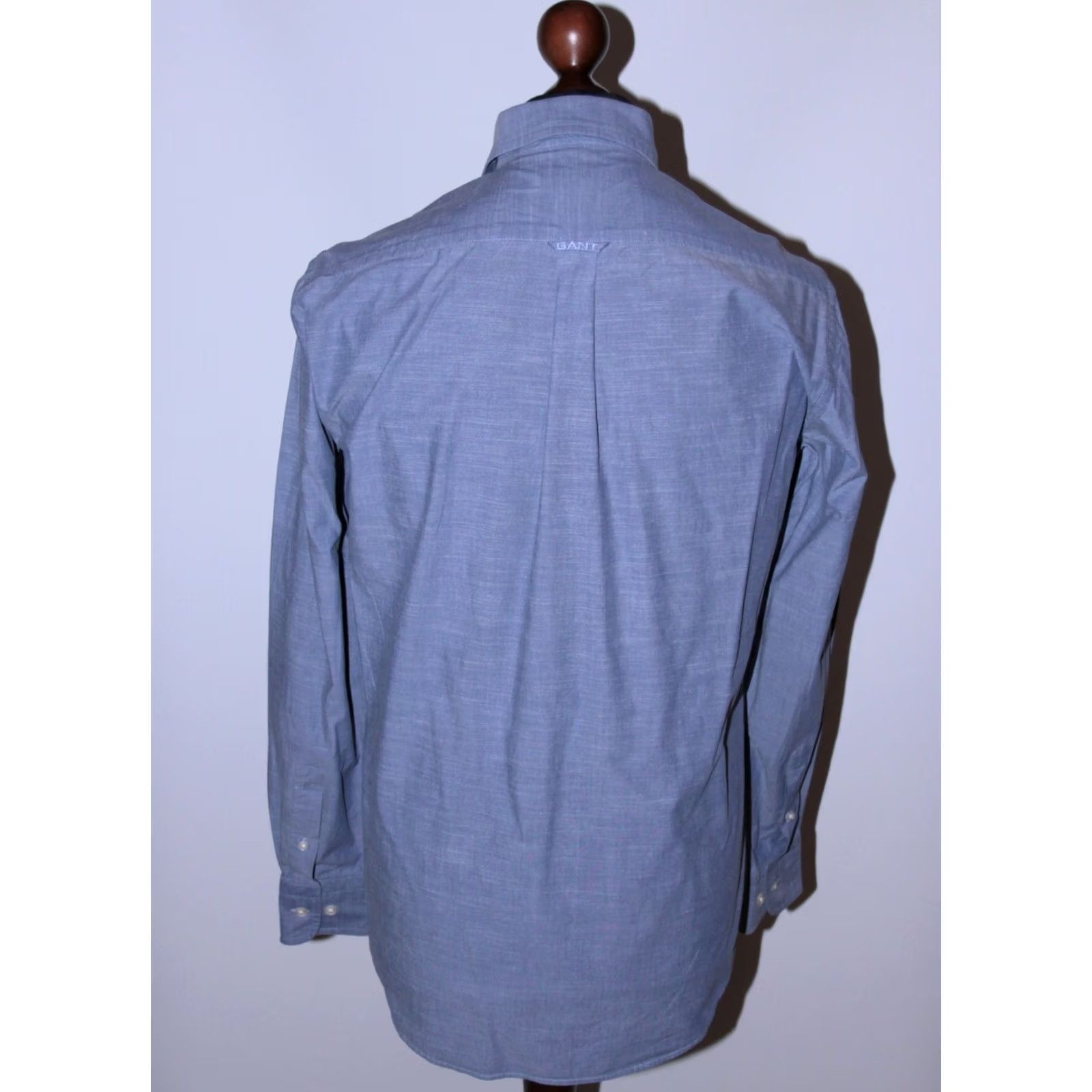 Gant GANT Shirt Mens Blue M E-Z Fit Casual Long Sleeve Collared Cotton Regular Size M Blue Mens Size US M / EU 48-50 / 2 - 4 Thumbnail