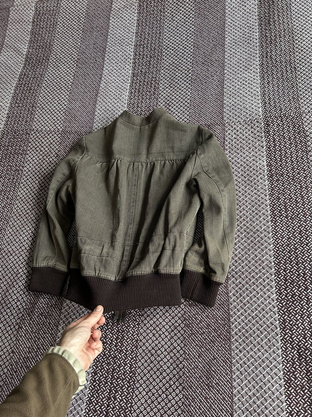 Allsaints × Vintage Vintage Allsaints Washed Avantgarde Style Bomber Jacket Sz S Size S / US 4 / IT 40 - 14 Thumbnail