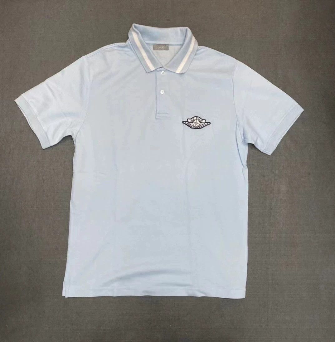 Dior DIOR x Jordan AIR DIOR light blue unisex M short sleeve Polo Size US M / EU 48-50 / 2 - 1 Thumbnail