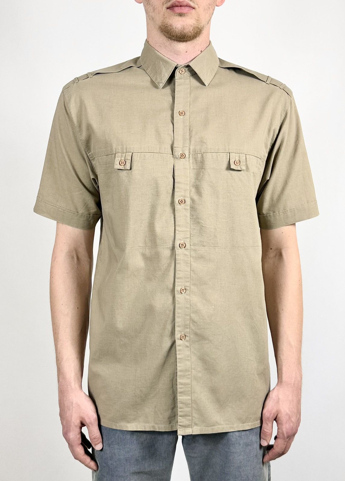 Christian Dior Monsieur Christian Dior Safari Military Short Sleeve Shirt Size US M / EU 48-50 / 2 - 3 Thumbnail