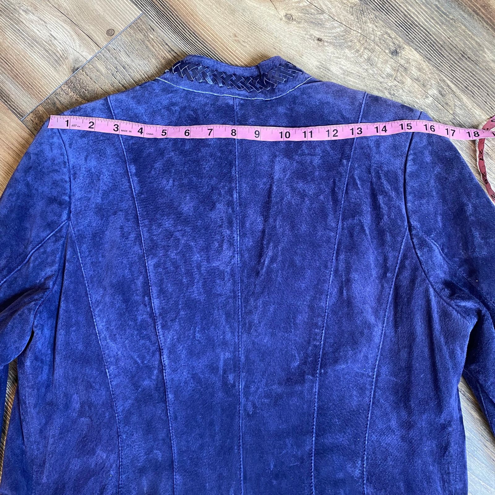 Vintage Vintage Suede Leather Jacket Purple Western Bradley Bayou Size M / US 6-8 / IT 42-44 - 10 Thumbnail