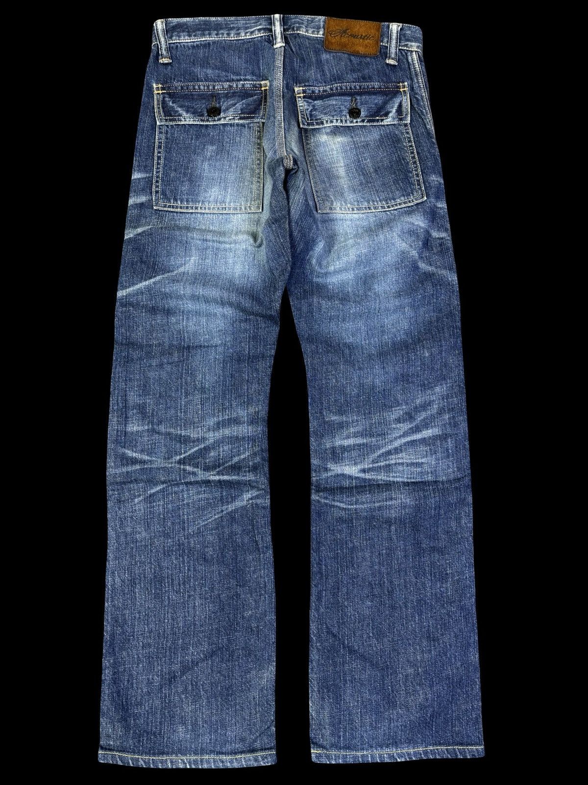 Japanese Brand Vtg Acoustic Okayama Street Beautiful Fades Bush Denim K163 Size US 28 / EU 44 - 2 Thumbnail