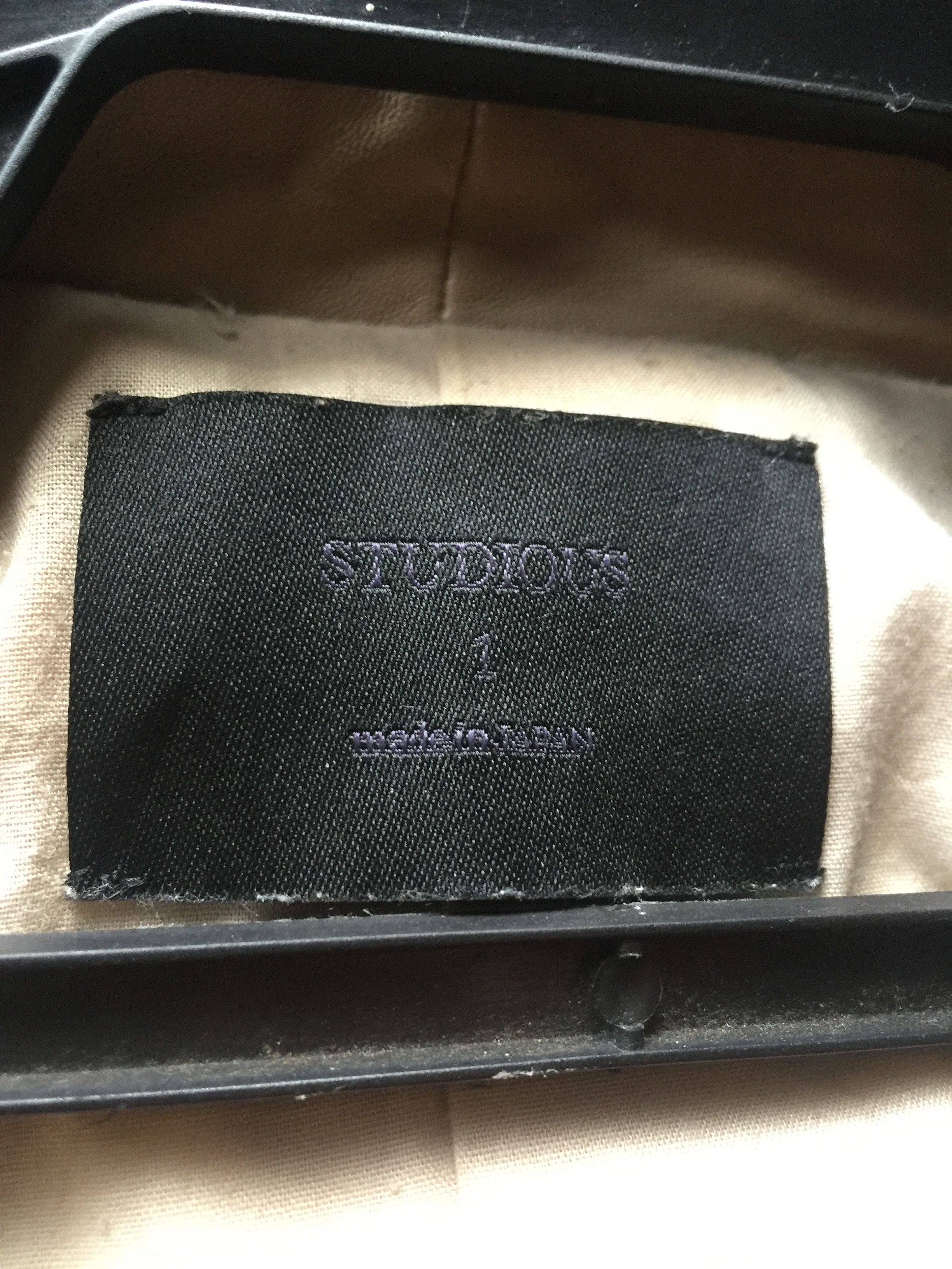 Japanese Brand Studious Made In Japan Asymmetric Leather Jacket Size US XS / EU 42 / 0 - 4 Thumbnail