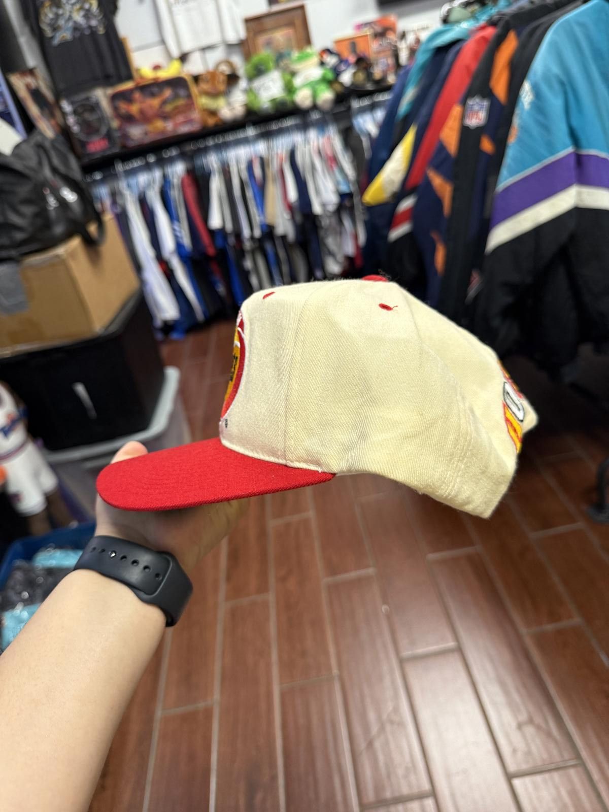 Designer 90's Vintage Houston Rockets Snapback Hat Size ONE SIZE - 2 Thumbnail